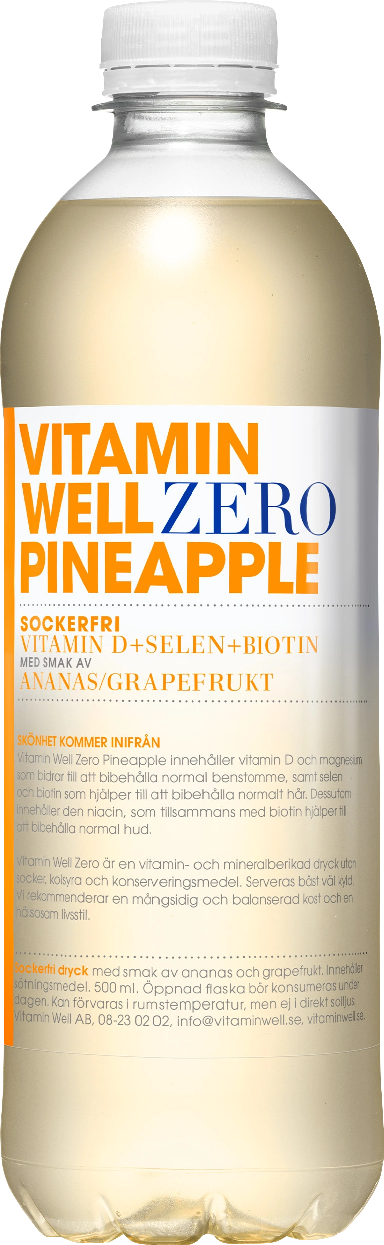Vitamin Well Zero Pineapple 500 ml - Drycker & shakes