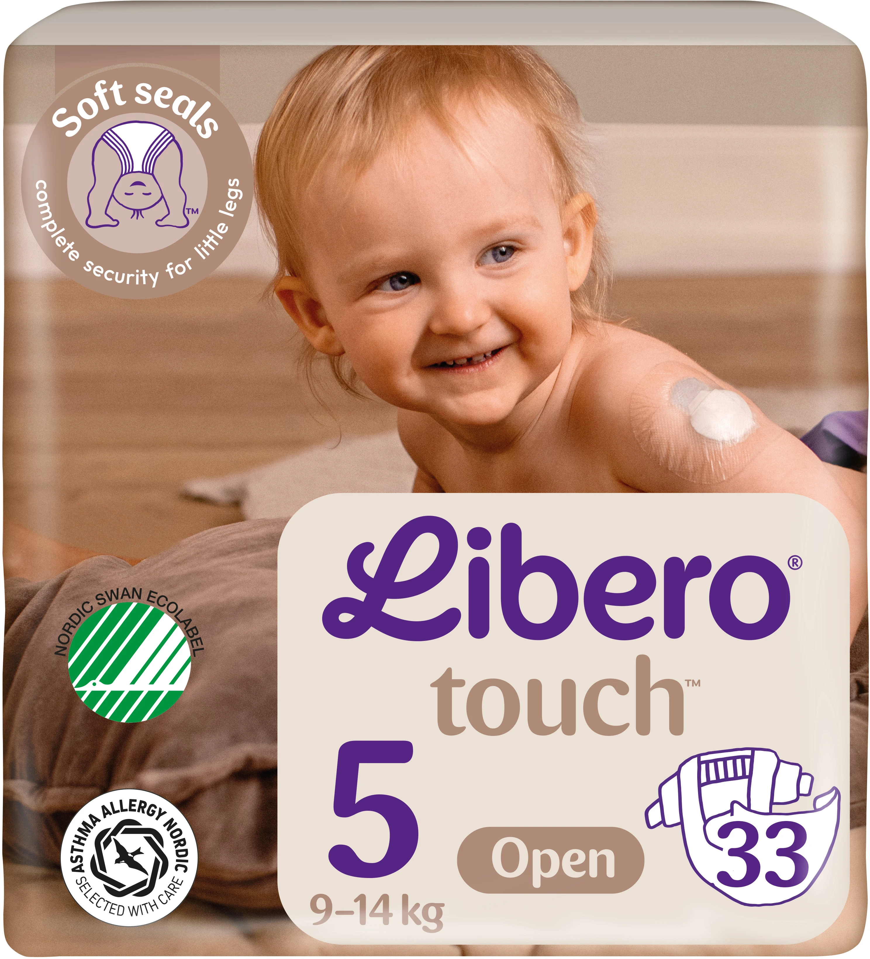Libero Touch 5 Öppen Blöja 9-14 kg 33 st - Blöjor