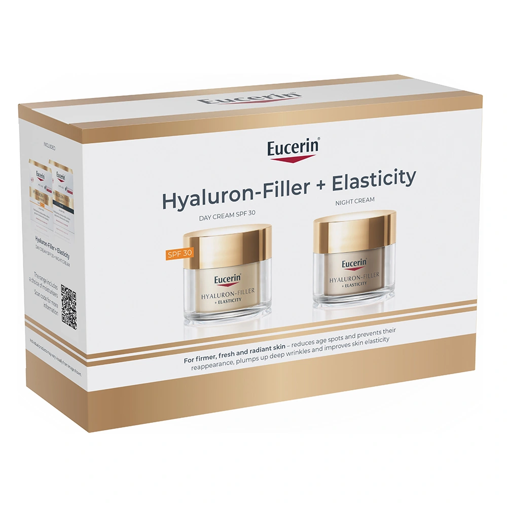 Eucerin Hyaluron-Filler + Elasticity Day & Night 2x50 ml - Ansiktskräm - dagkräm
