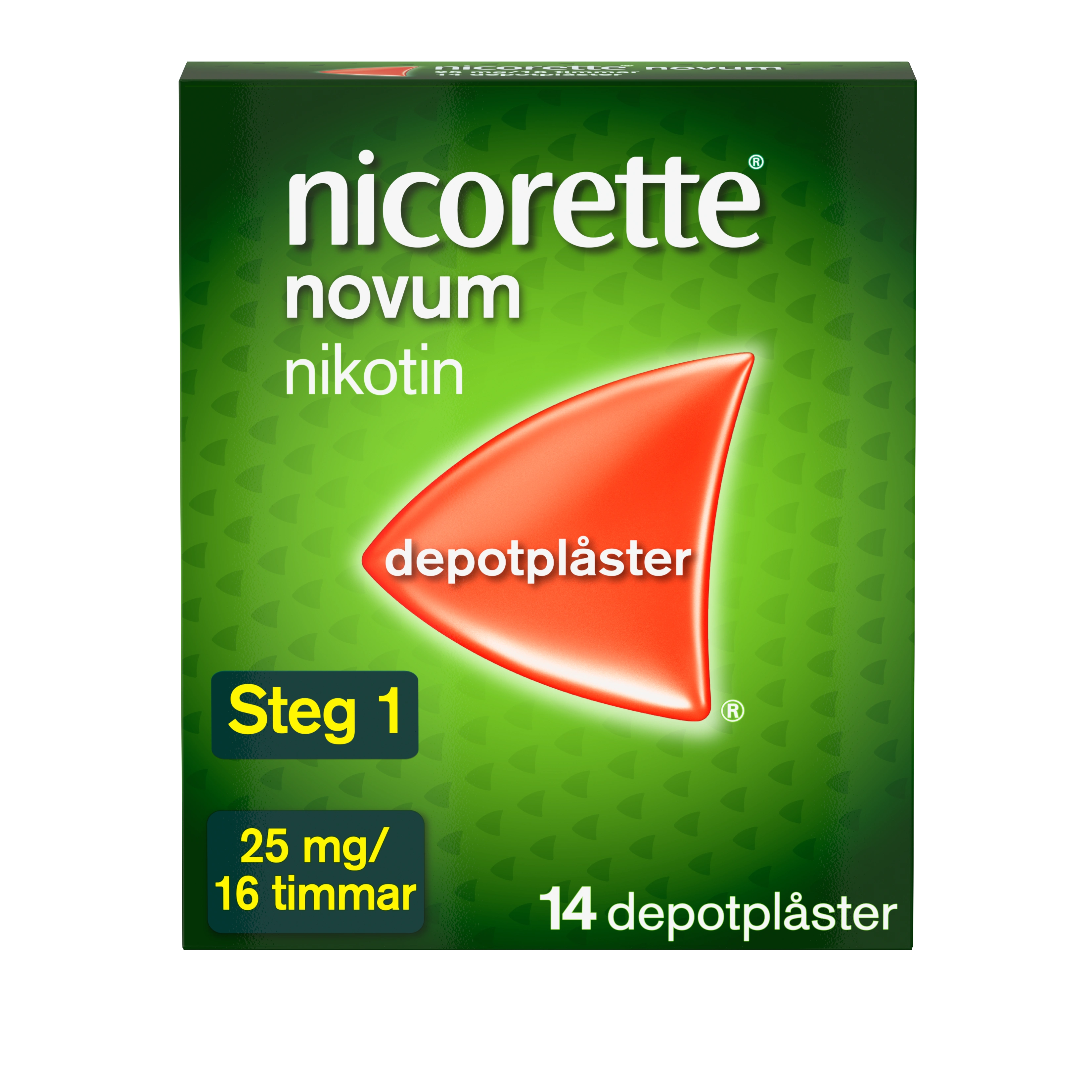 Nicorette Novum depotplåster 25 mg/16 timmar 14 st - Nikotinplåster