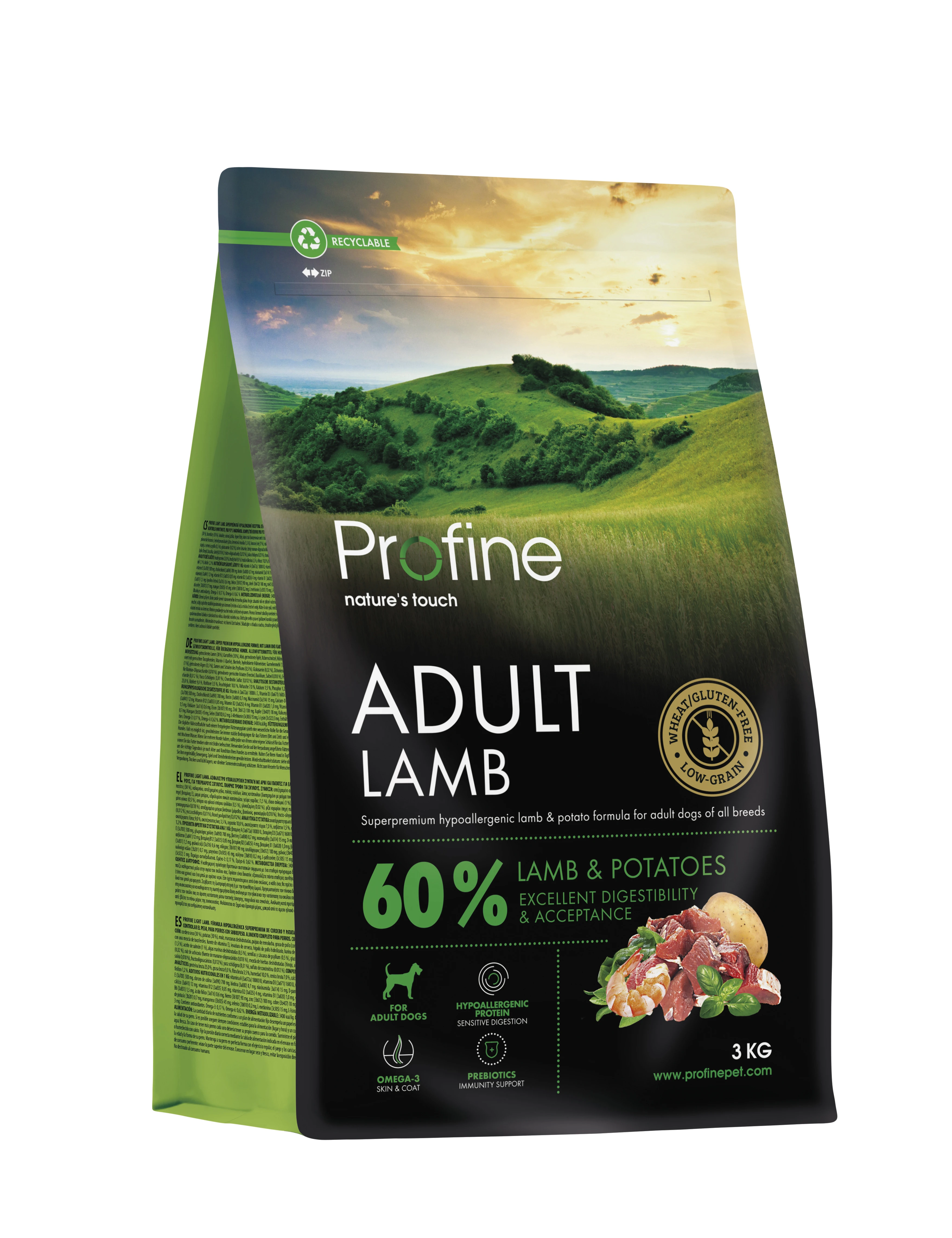 Profine Dog Adult Lamb & Potatoes 3 kg - Hundfoder & fodertillskott