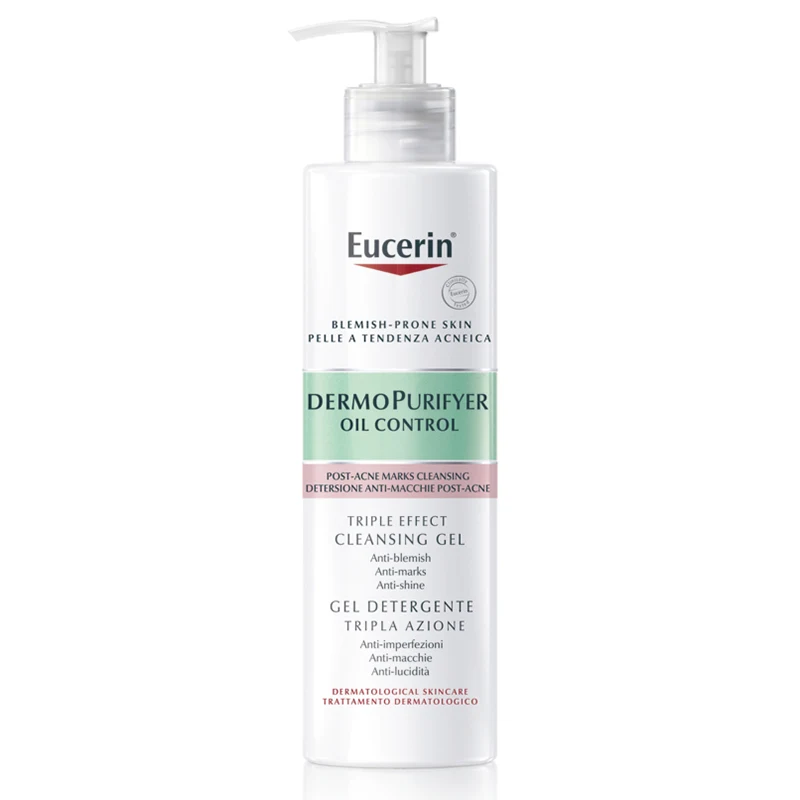Eucerin DermoPurifyer Oil Control Triple Effect Cleansing Gel 400 ml - Ansiktsrengöring