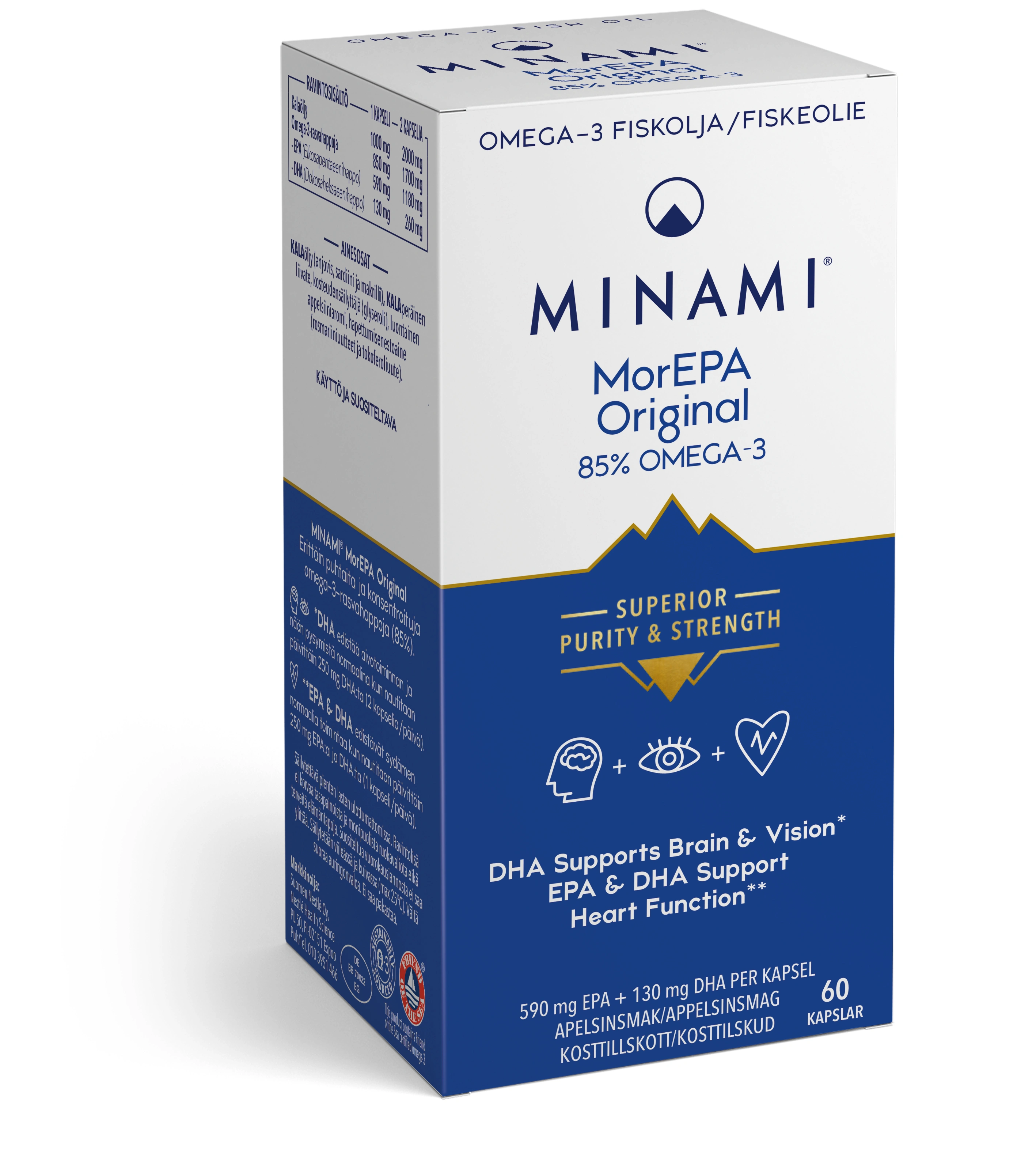 Minami MorEPA Original Omega-3 85% 60 st