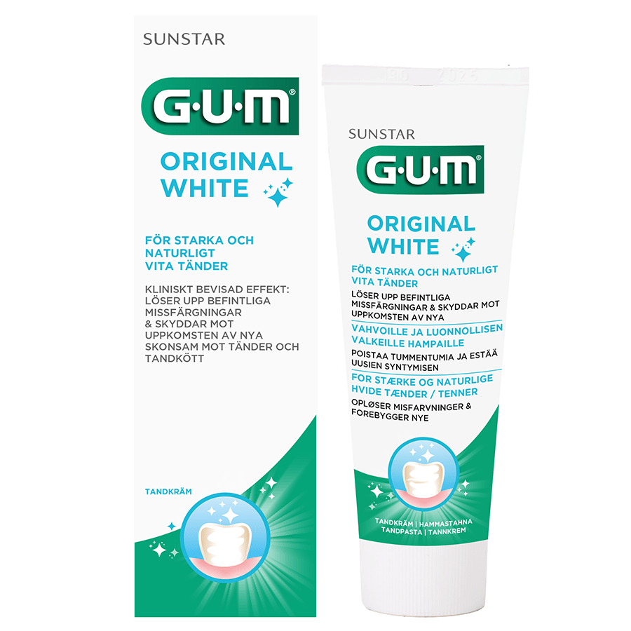 GUM Original White tandkräm 75 ml - Tandkräm