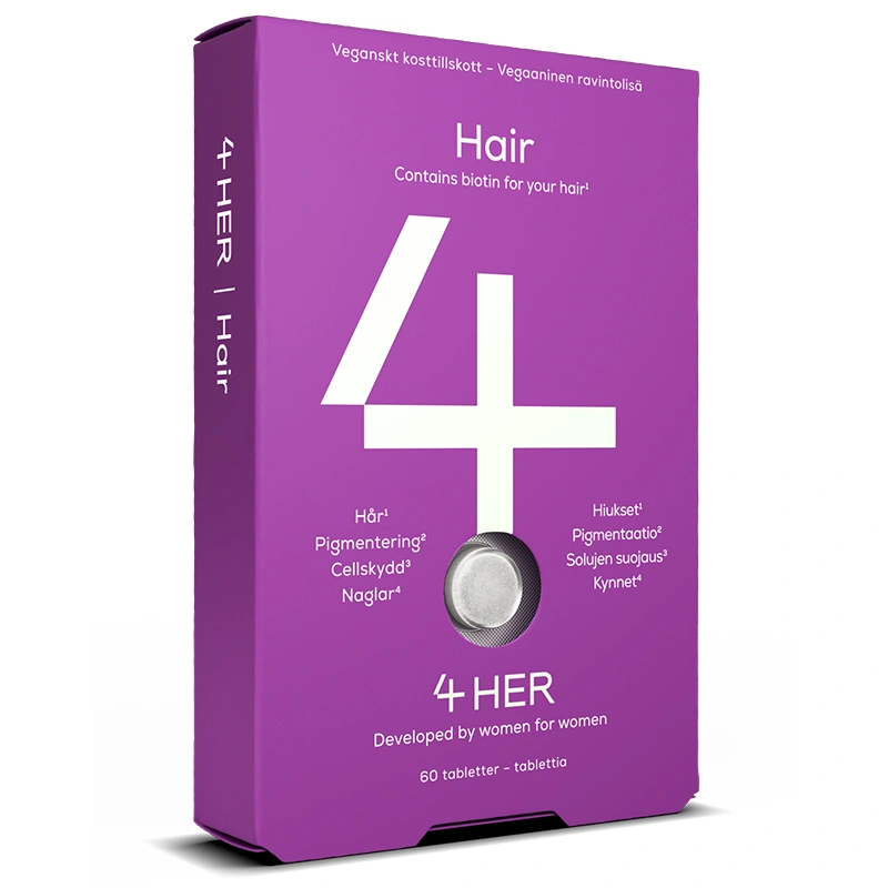 4HER Hair 60 tabletter - Kosttillskott för hår, hud & naglar