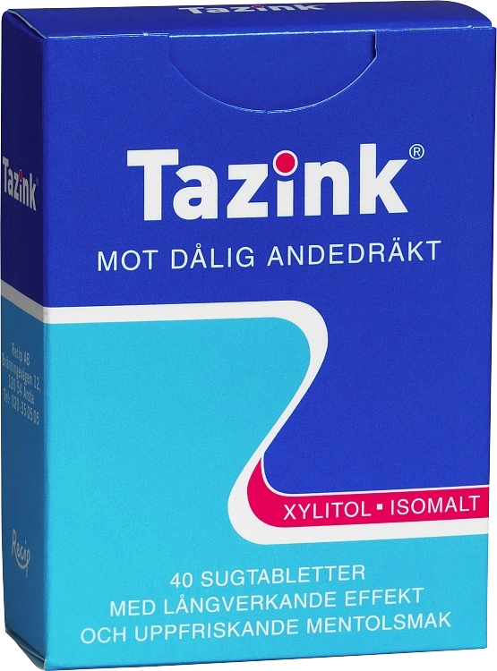 Tazink sugtablett 40 st - Dålig andedräkt