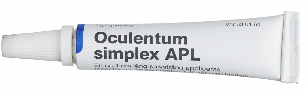 Oculentum simplex APL ögonsalva 5 g - Vagel i ögat