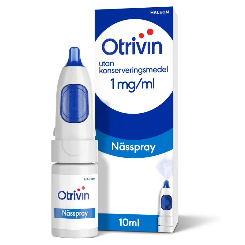 Otrivin Nässpray utan konserveringsmedel, 1mg/ml - Bihåleinflammation