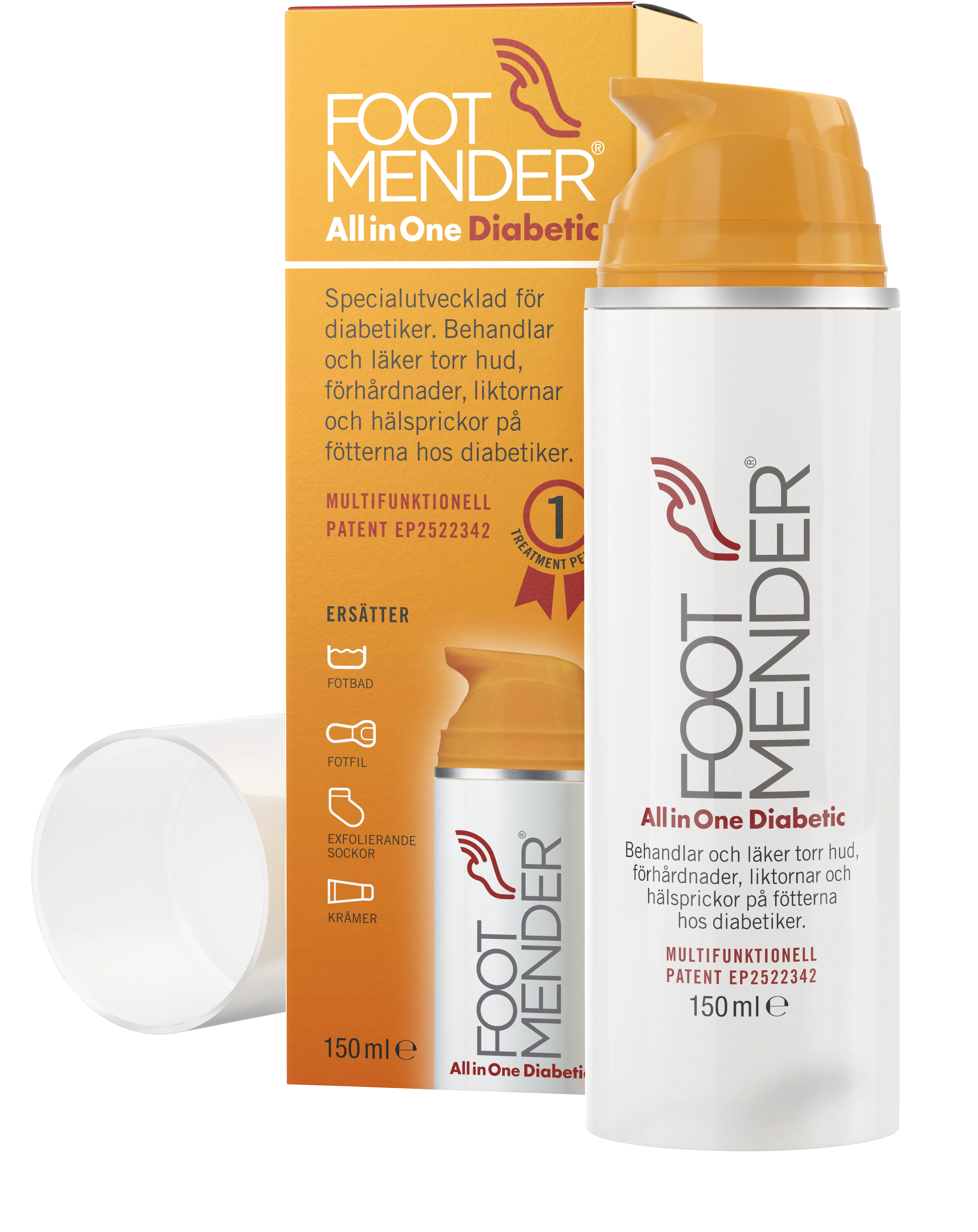 Footmender All in One Diabetic 150 ml - Diabetes