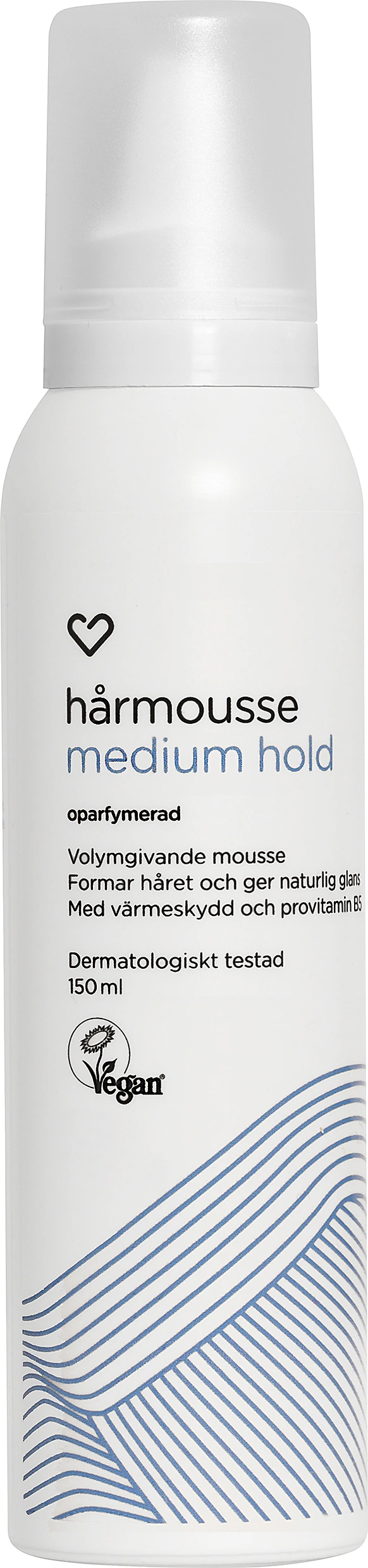 Hjärtats Hårmousse Oparfymerad 150 ml - Hårmousse