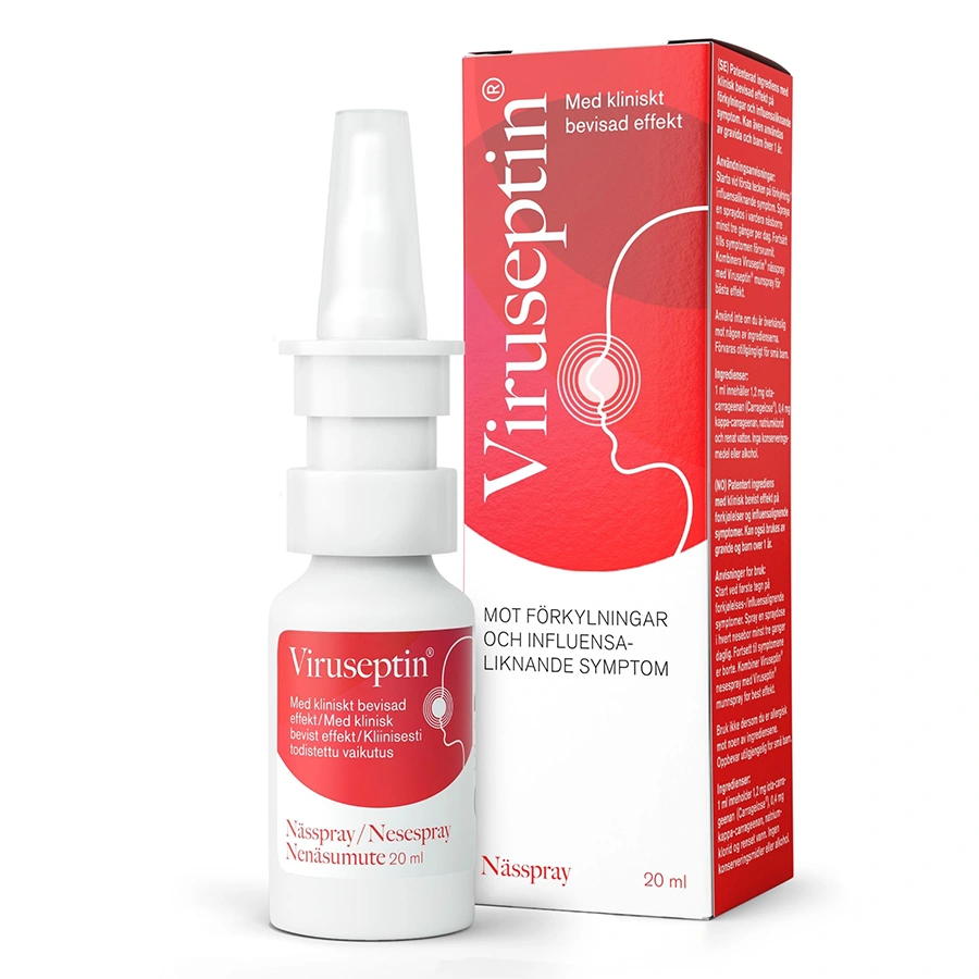 Viruseptin Nässpray 20 ml - Nässpray mot rinnsnuva