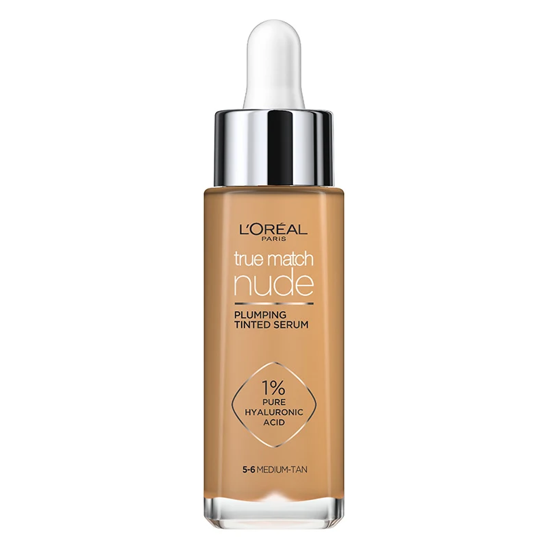 L'Oréal Paris True Match Nude Plumping Tinted Serum 30 ml Medium-Tan 5-6 - Foundation