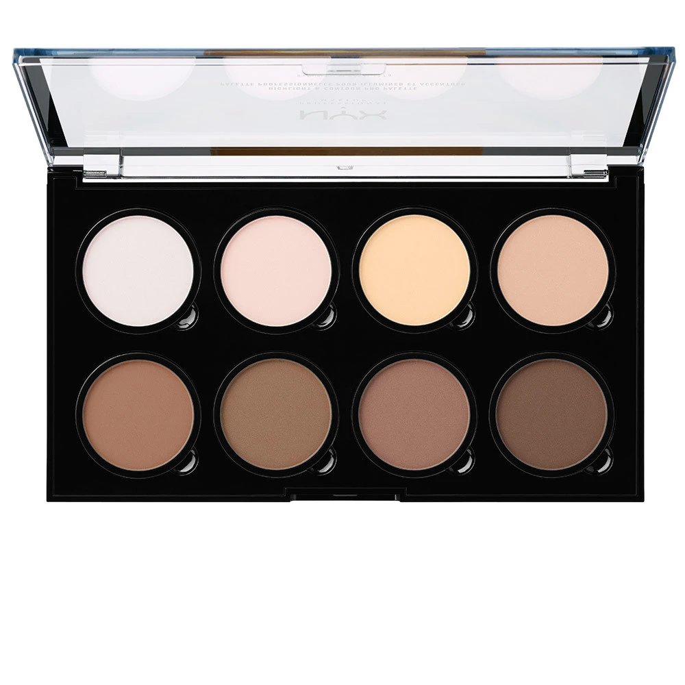 NYX Professional Makeup Highlight & Contour Pro Palette 8 x 2,7 g - Highlighter