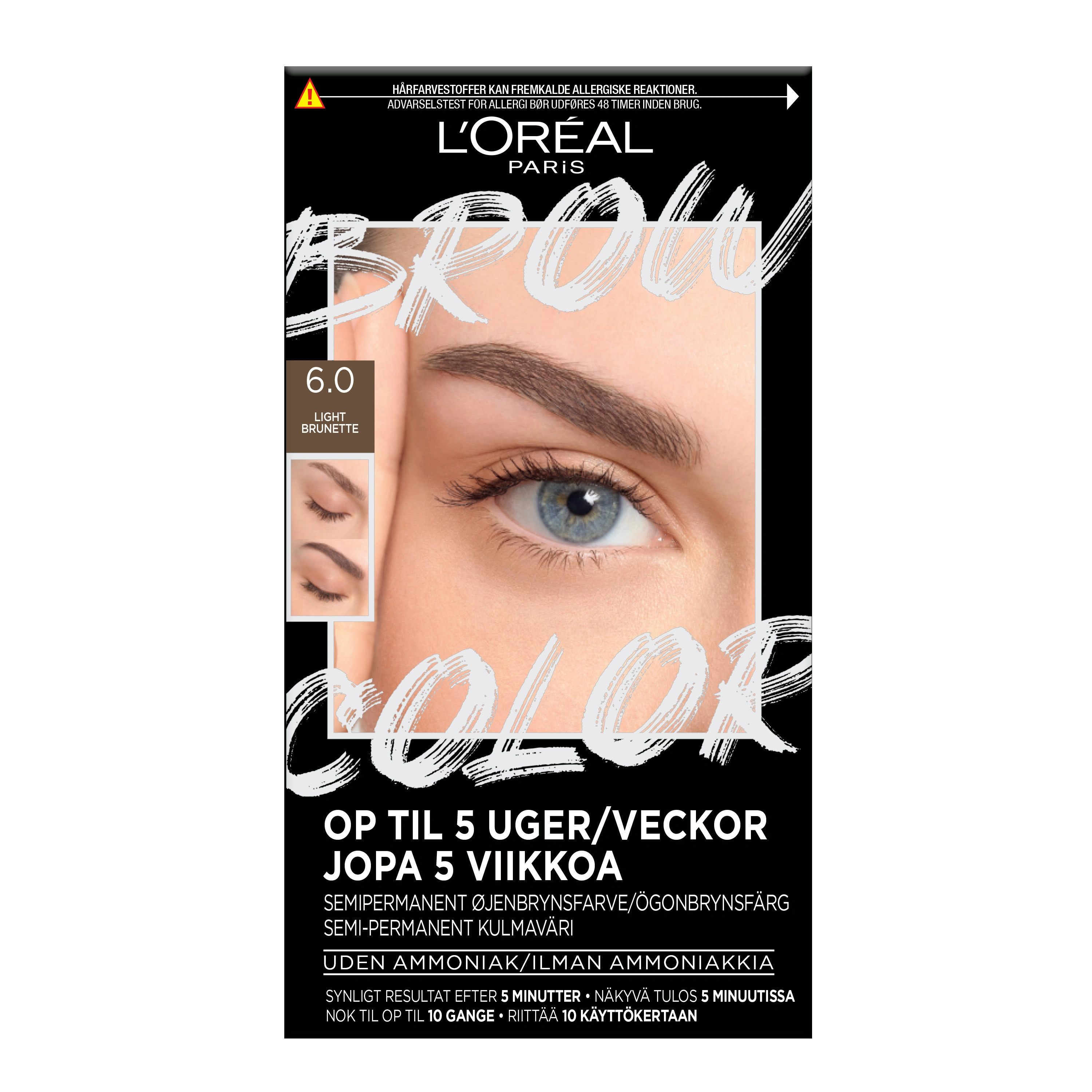 L'Oréal Paris Brow Color Kit Brunette 5.0 1 st 6.0 Light Brunette - Ögonbrynsfärgning