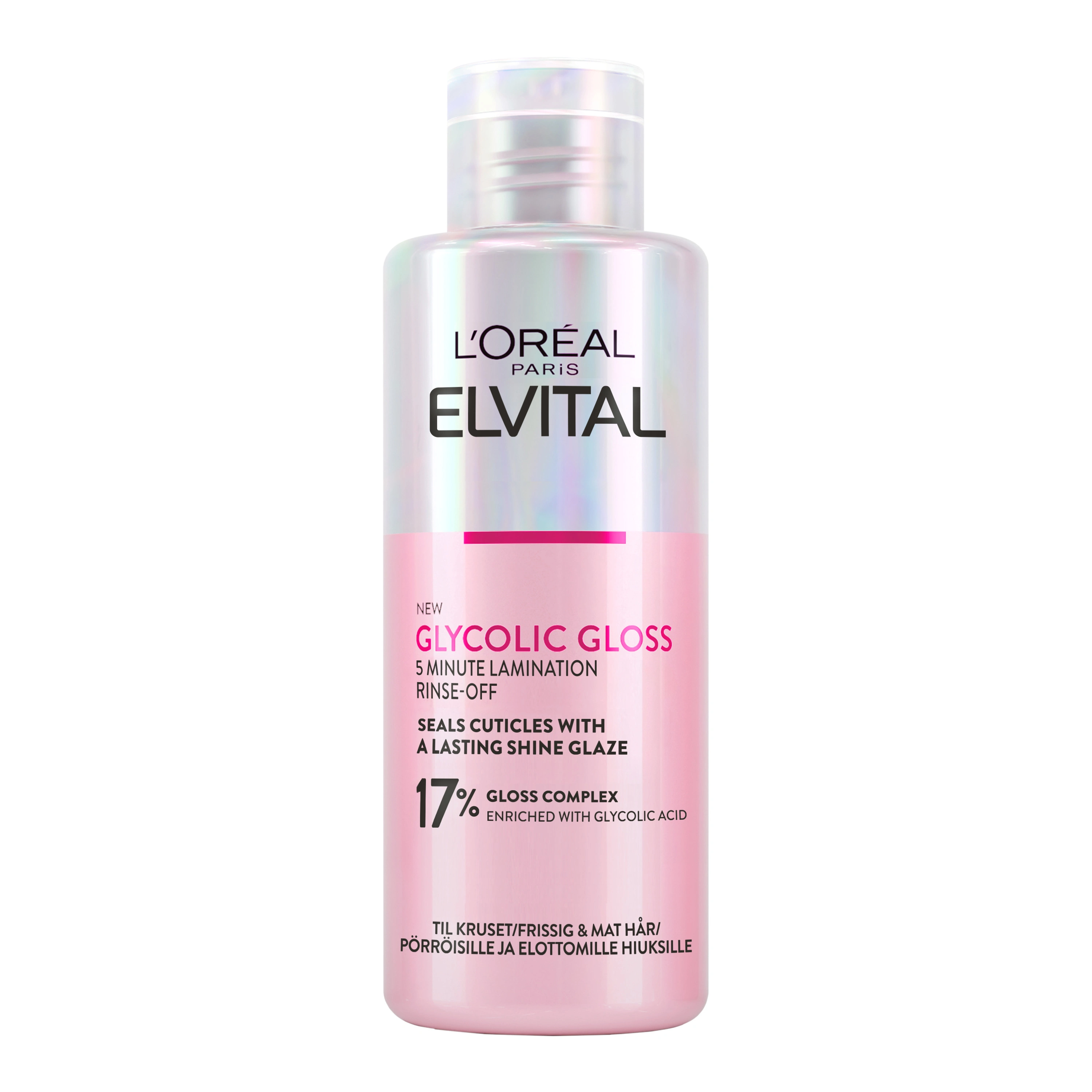 L'Oréal Paris Elvital Glycolic Gloss 5-Minute Lamination Rinse-Off 200 ml - Hårinpackning