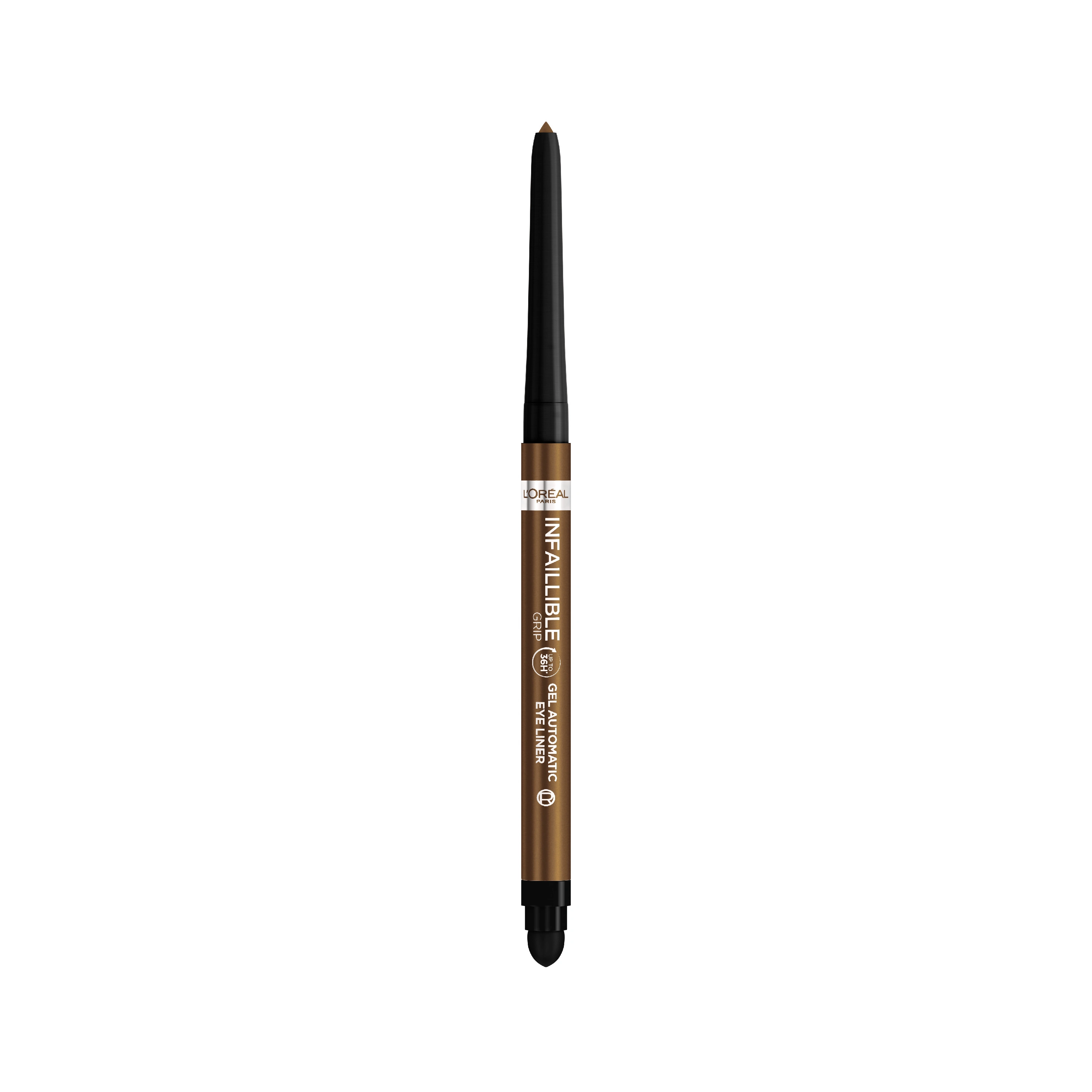 L'Oréal Paris Infaillible Grip 36H Gel Automatic Eyeliner Bronzed Espresso 12 0,32 g 12 Bronzed Espresso - Vattenfast eyeliner