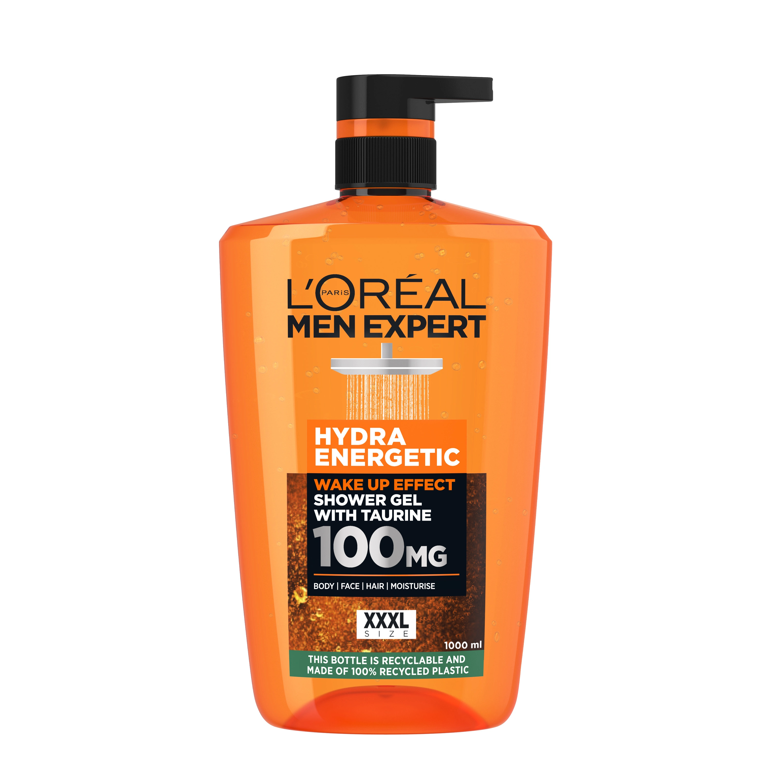 L'Oréal Paris Men Expert Hydra Energetic Wake Up Effect Taurine Shower Gel 1000 ml - Duschkräm & duschgel för män