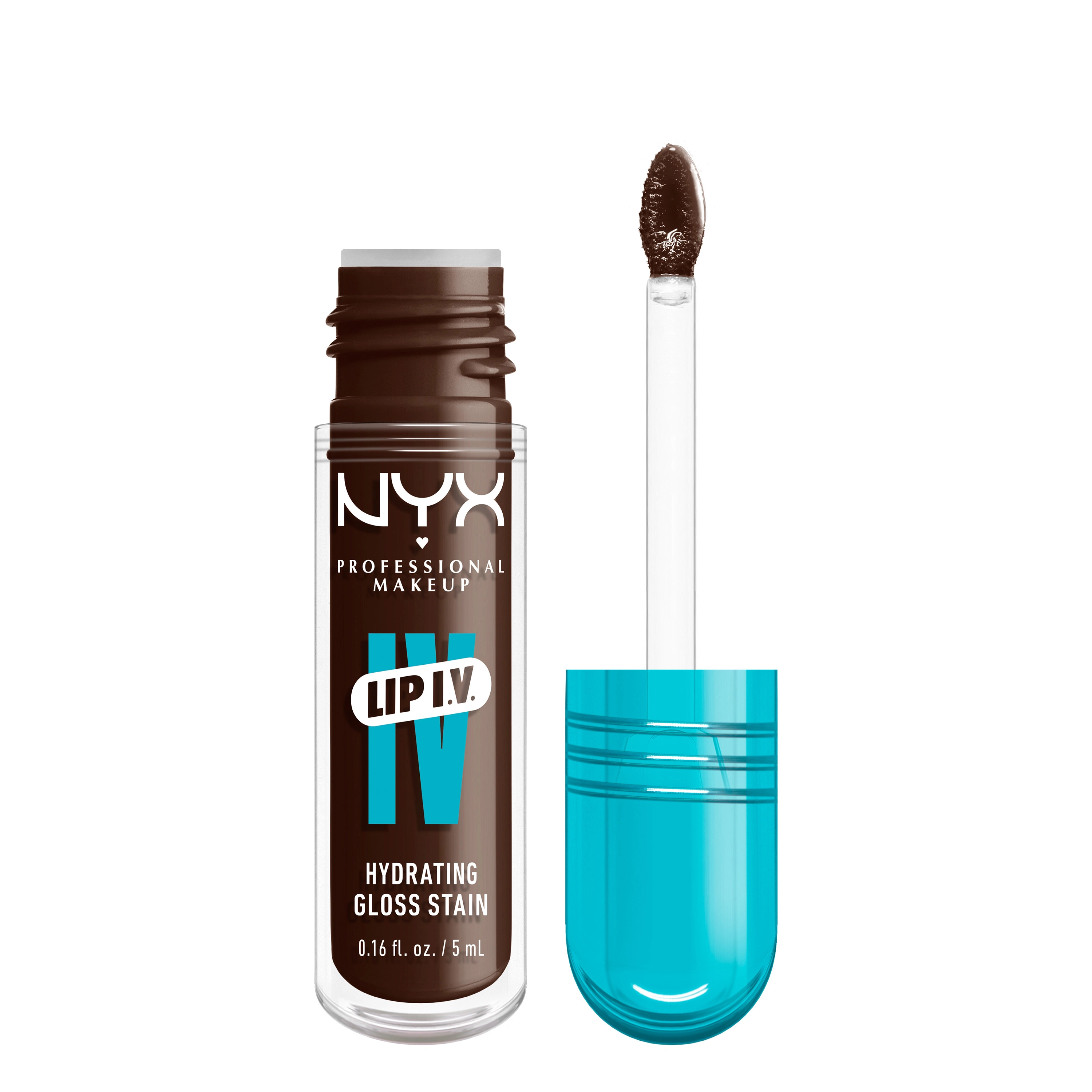 NYX Professional Makeup Lip I.V. Lip Gloss 5 ml 06 Espresso Soak - Veganskt smink