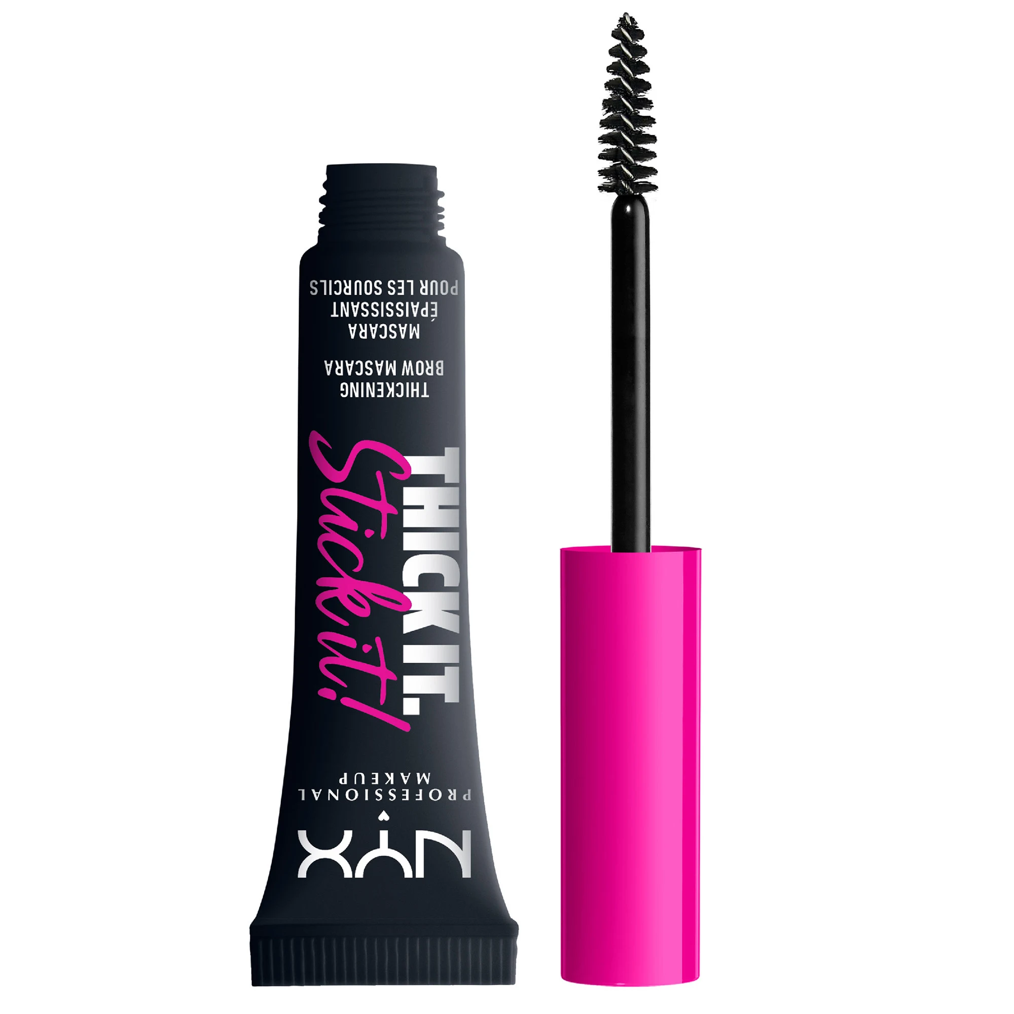 NYX Professional Makeup Thick it. Stick it! Brow Mascara 08 Black - Ögonbrynsgel