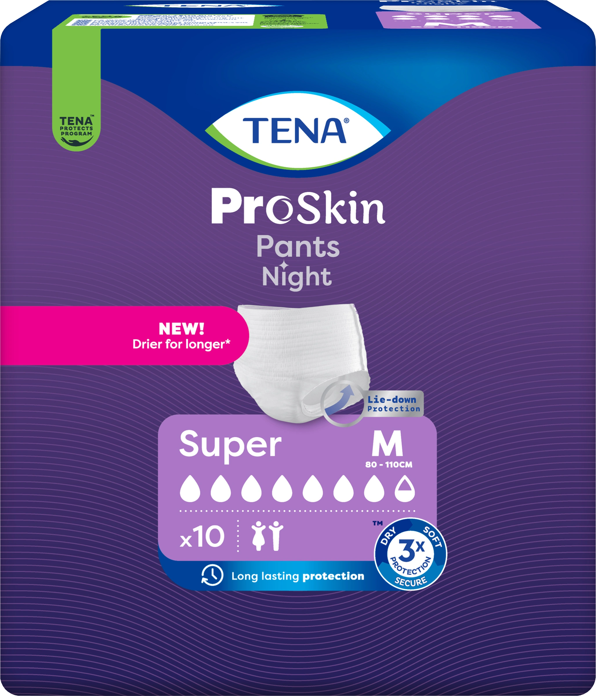 TENA Pants Night Super Medium 10-pack - Inkontinensskydd för kvinnor
