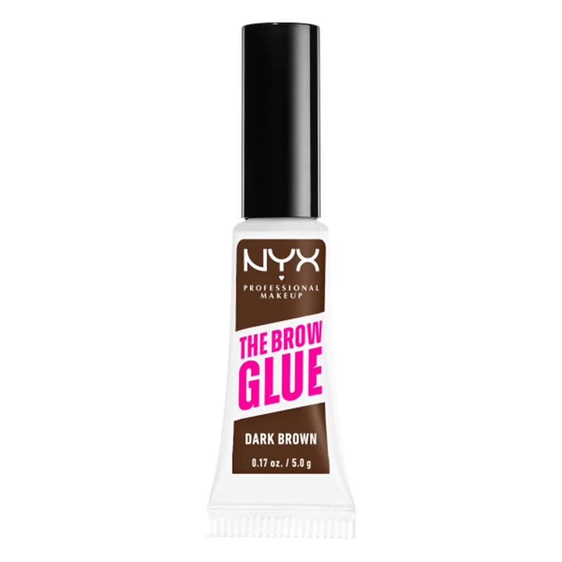 NYX Professional Makeup The Brow Glue Instant Styler 5 g 04 Dark Brown - Veganskt smink