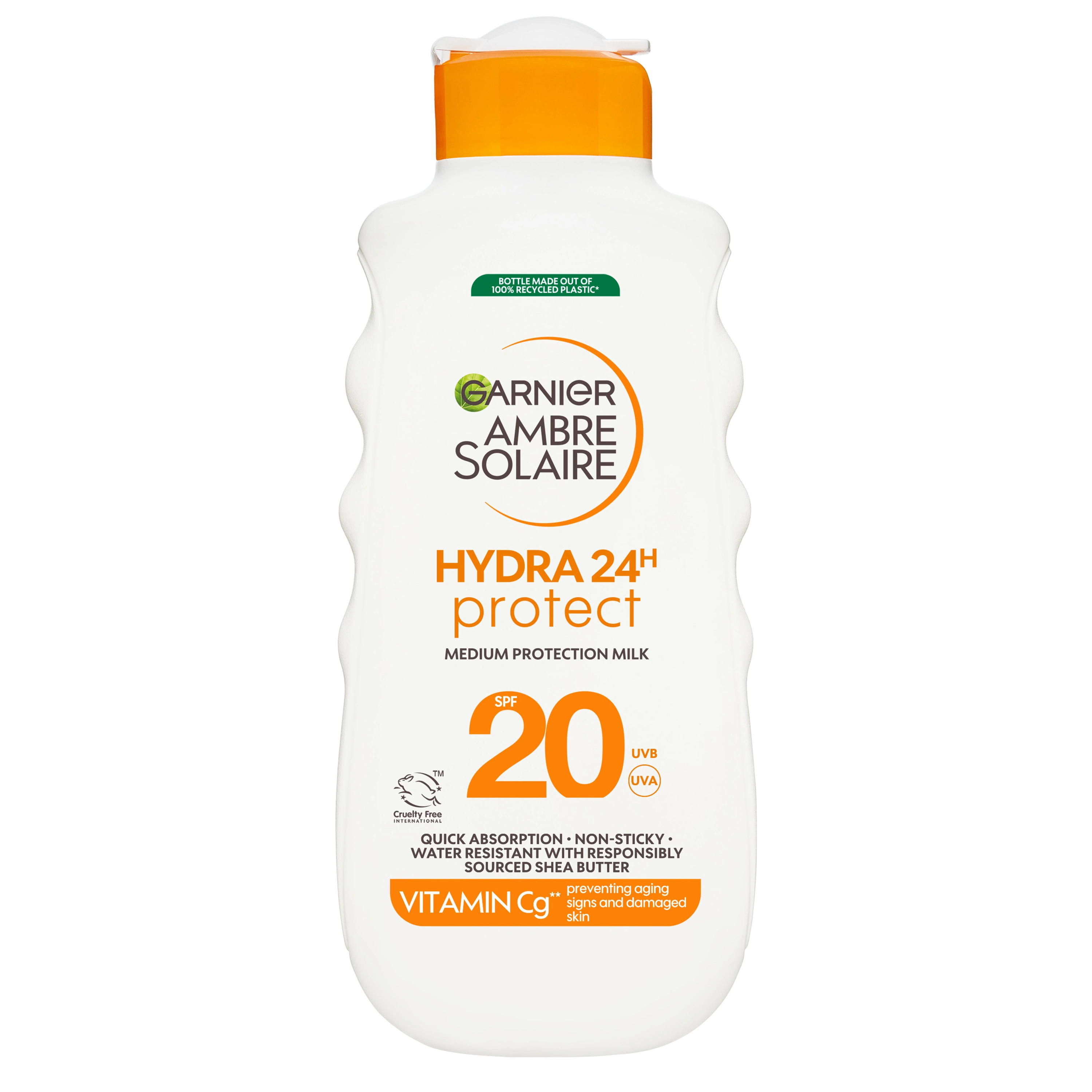 Garnier Ambre Solaire Hydra24 Protection Milk SPF20 175 ml - Solskydd kropp
