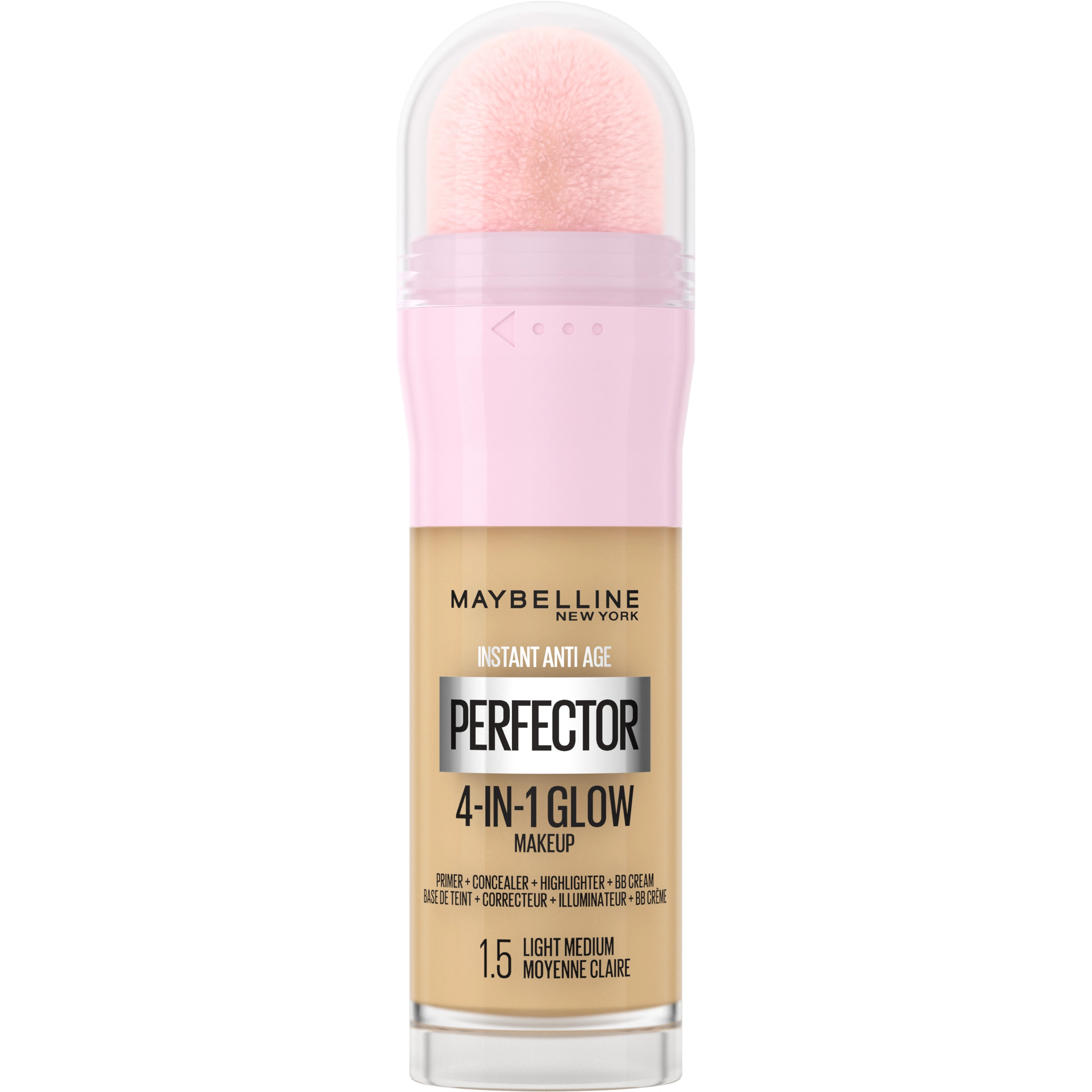 Maybelline New York Instant Perfector 4-in-1 Glow Makeup Foundation 20 ml 1.5 Light Medium - Foundation