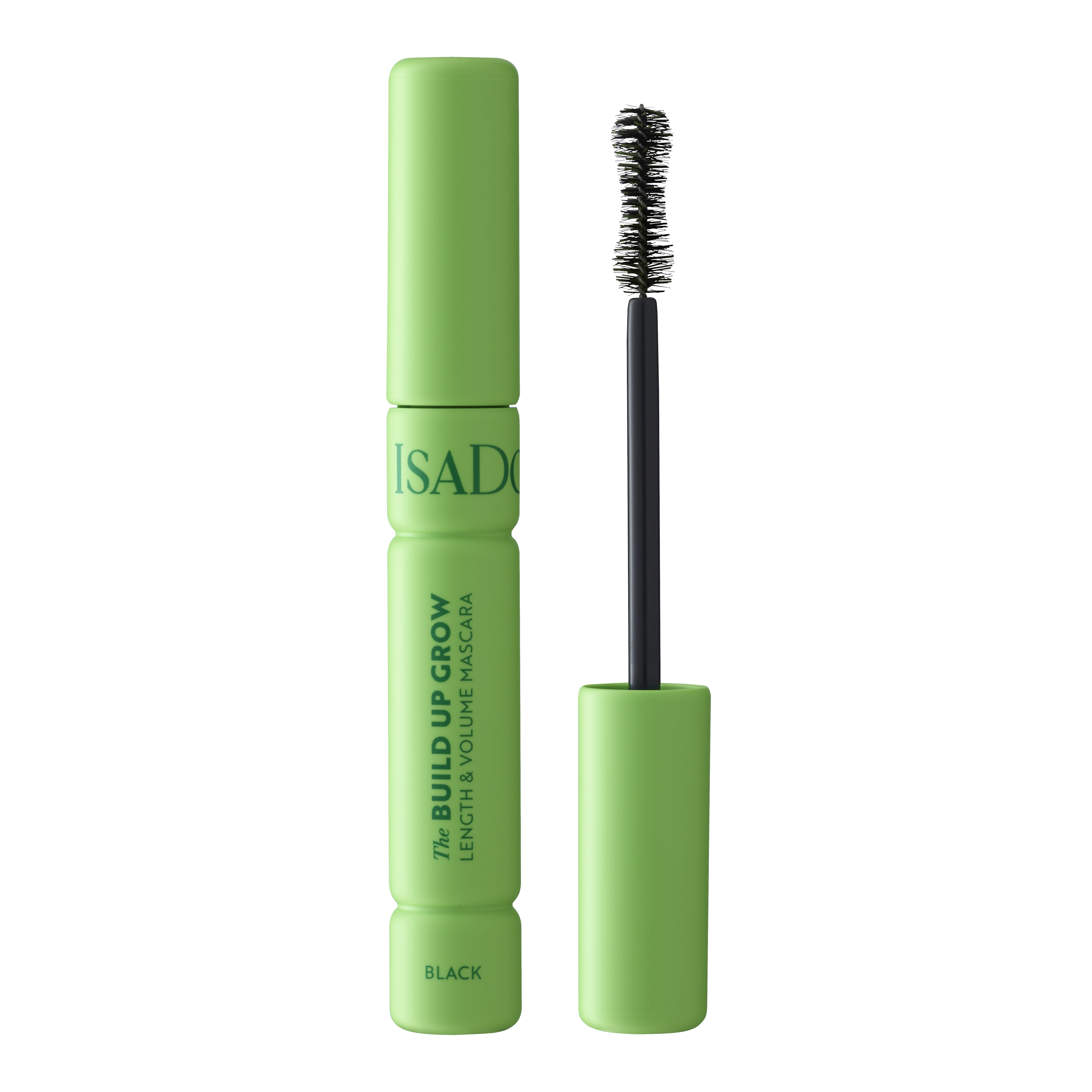 IsaDora Build Up Grow Length & Volume Mascara 9 ml 01 Black - Veganska produkter