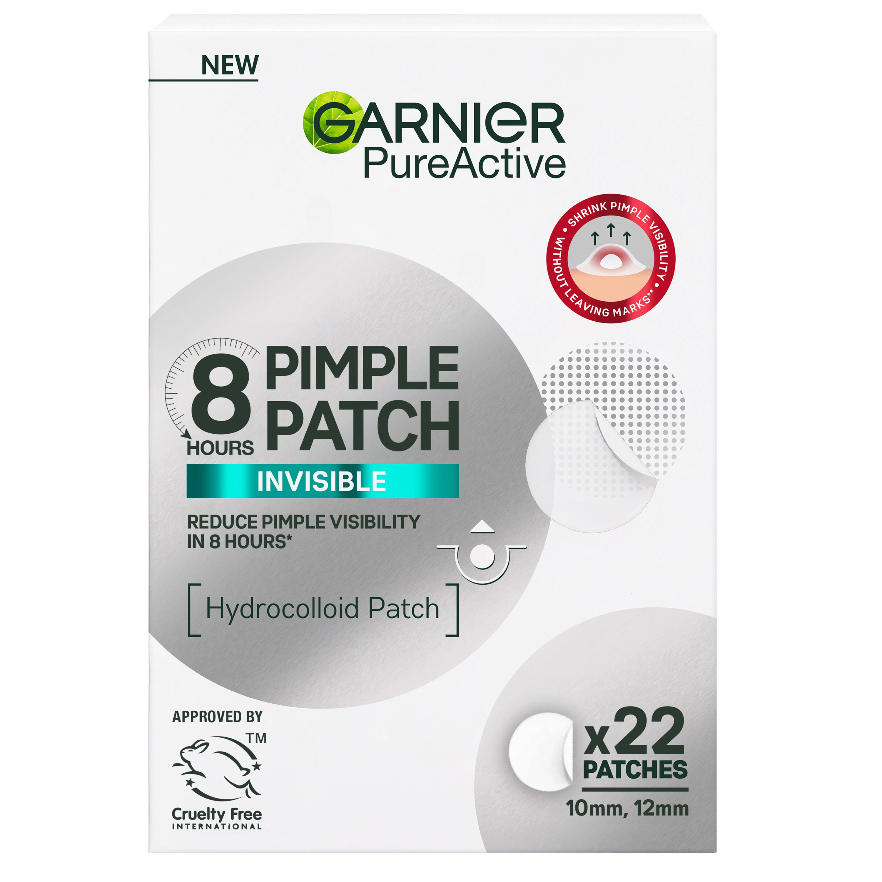 Garnier PureActive Pimple Patch For Impure Skin 22 st - Punktbehandling