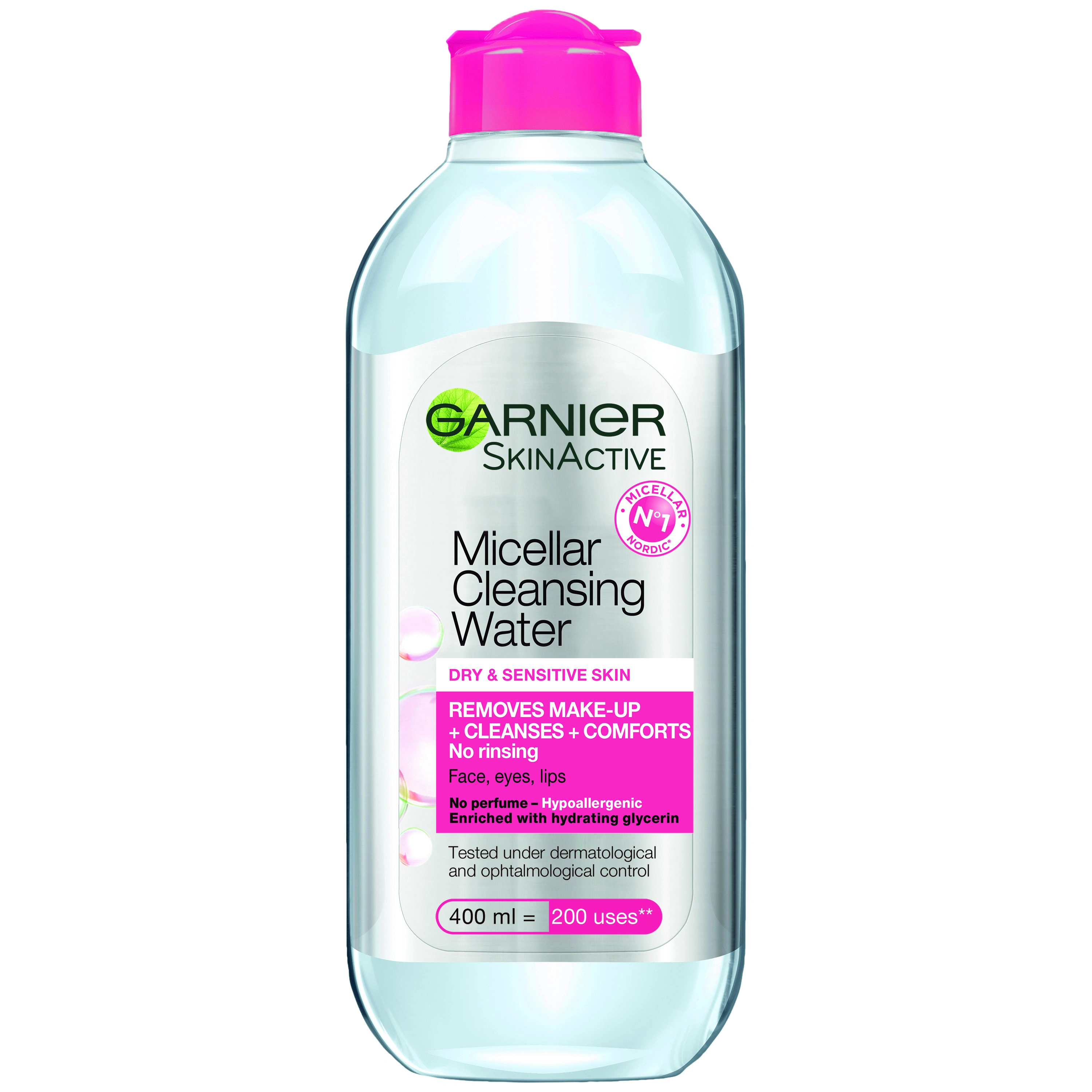 Garnier SkinActive Micellar Cleansing Water Dry & Sensitive Skin 400 ml - Micellärt vatten