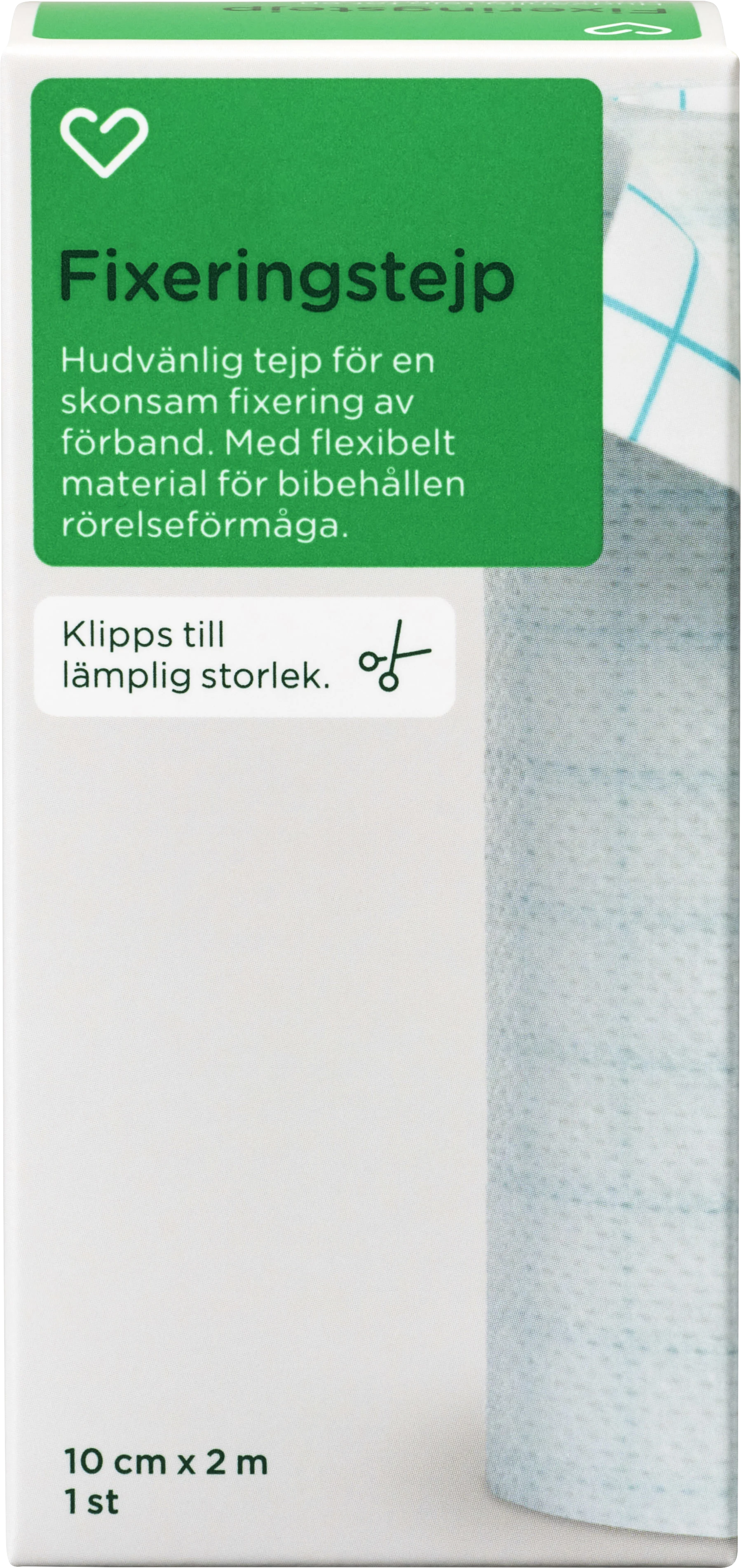 Hjärtats Fixeringstejp 10cm x 2m 1st - Suturtejp & sårtejp