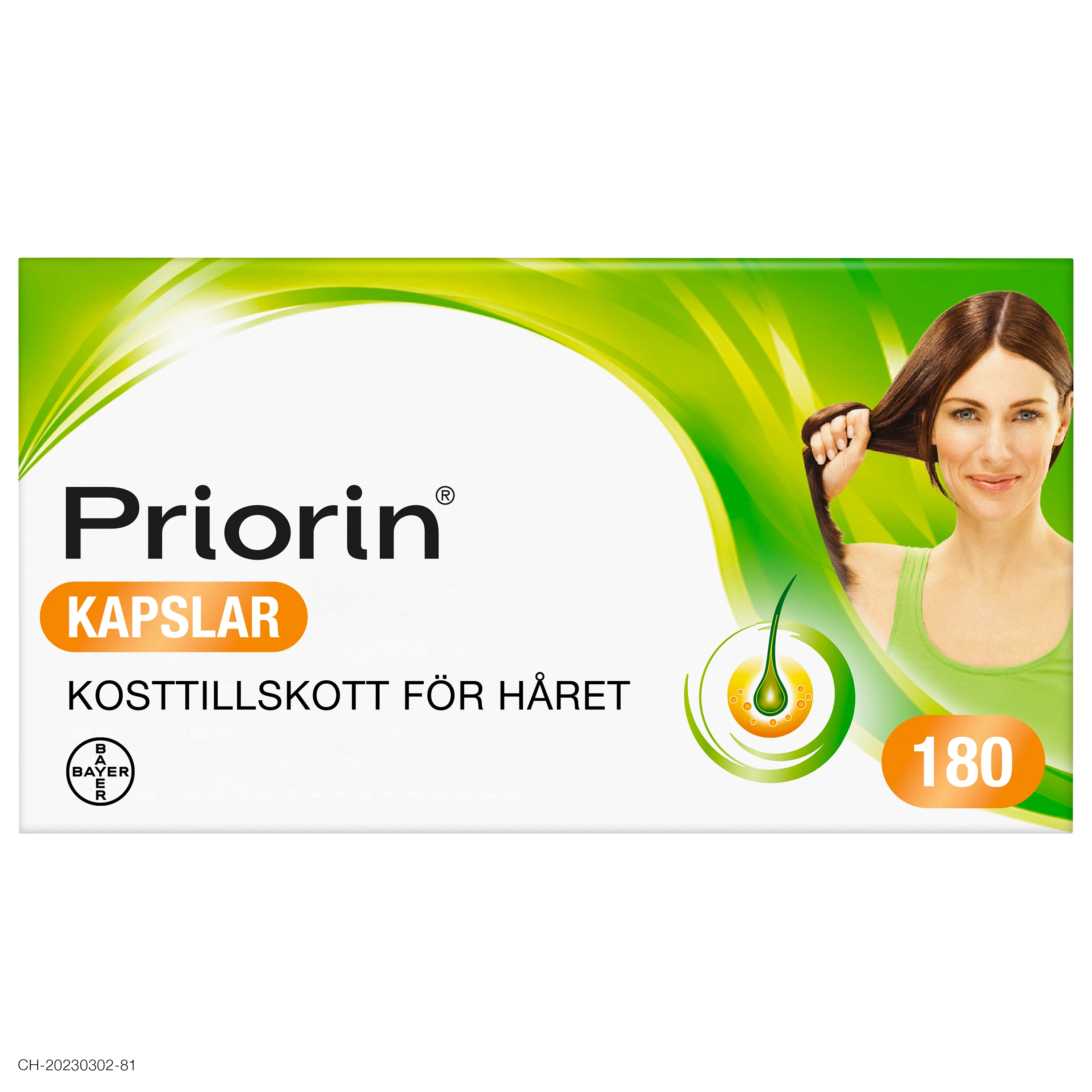 Priorin 180 kapslar - Kosttillskott för hår, hud & naglar