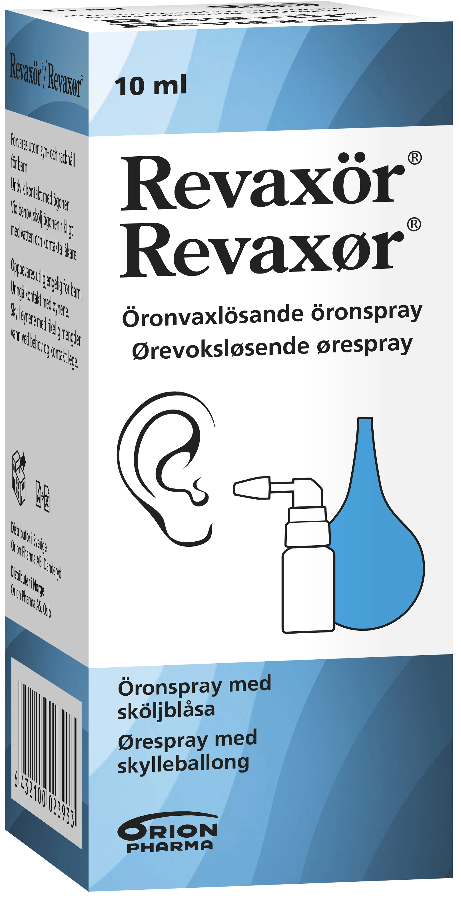 Revaxör Öronspray med sköljblåsa 10 ml - Lock för örat