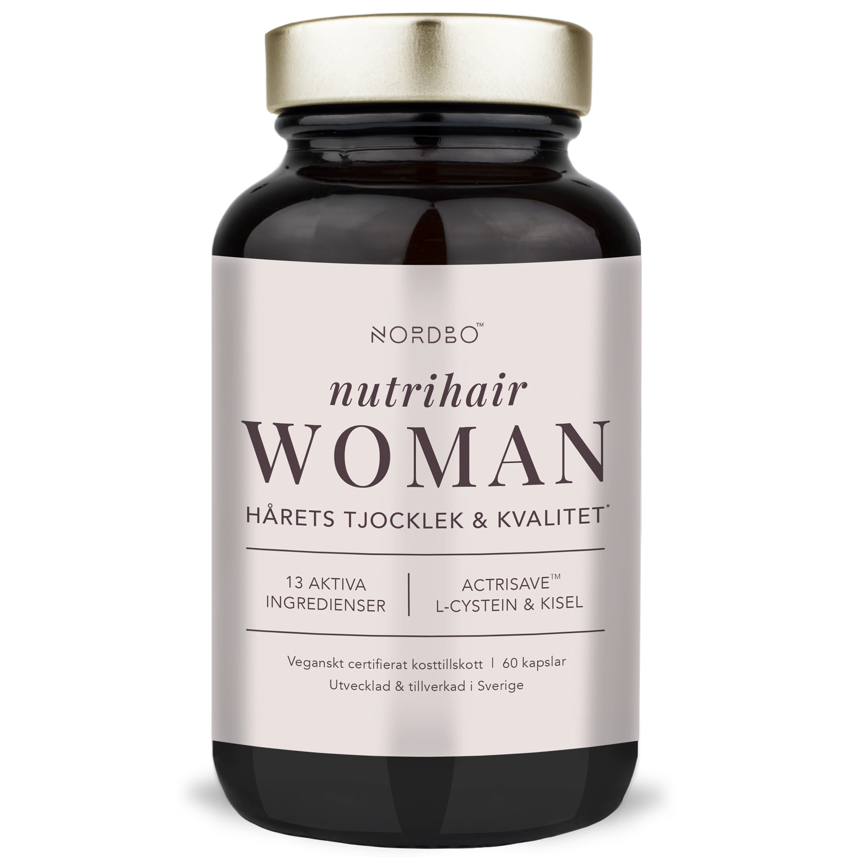 Nordbo Nutrihair Woman 60 kapslar - Kosttillskott för hår, hud & naglar
