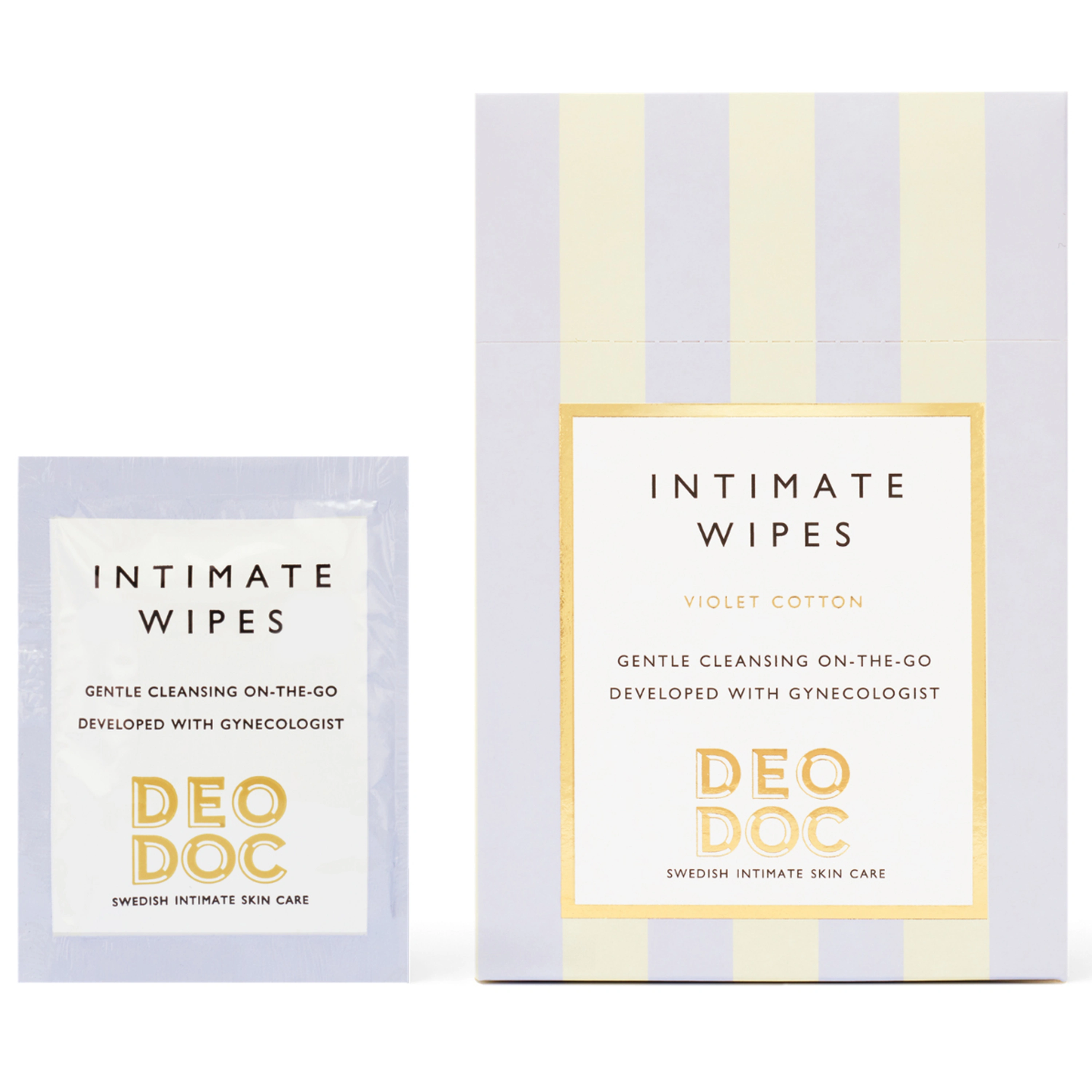 DeoDoc Deowipes Intim Violet Cotton 10 st - Intimservetter