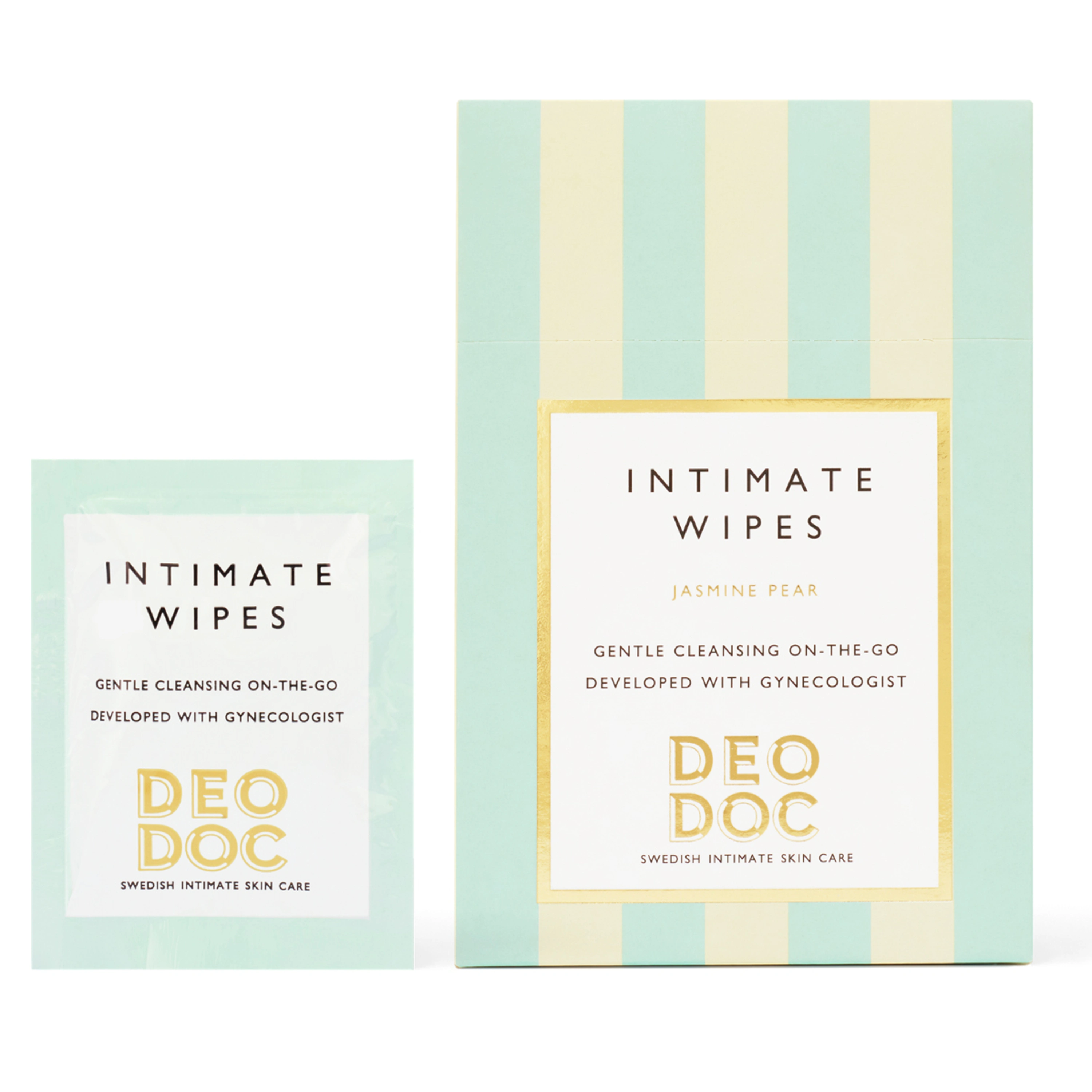 DeoDoc Deowipes Intim Jasmine Pear 10 st - Intimservetter