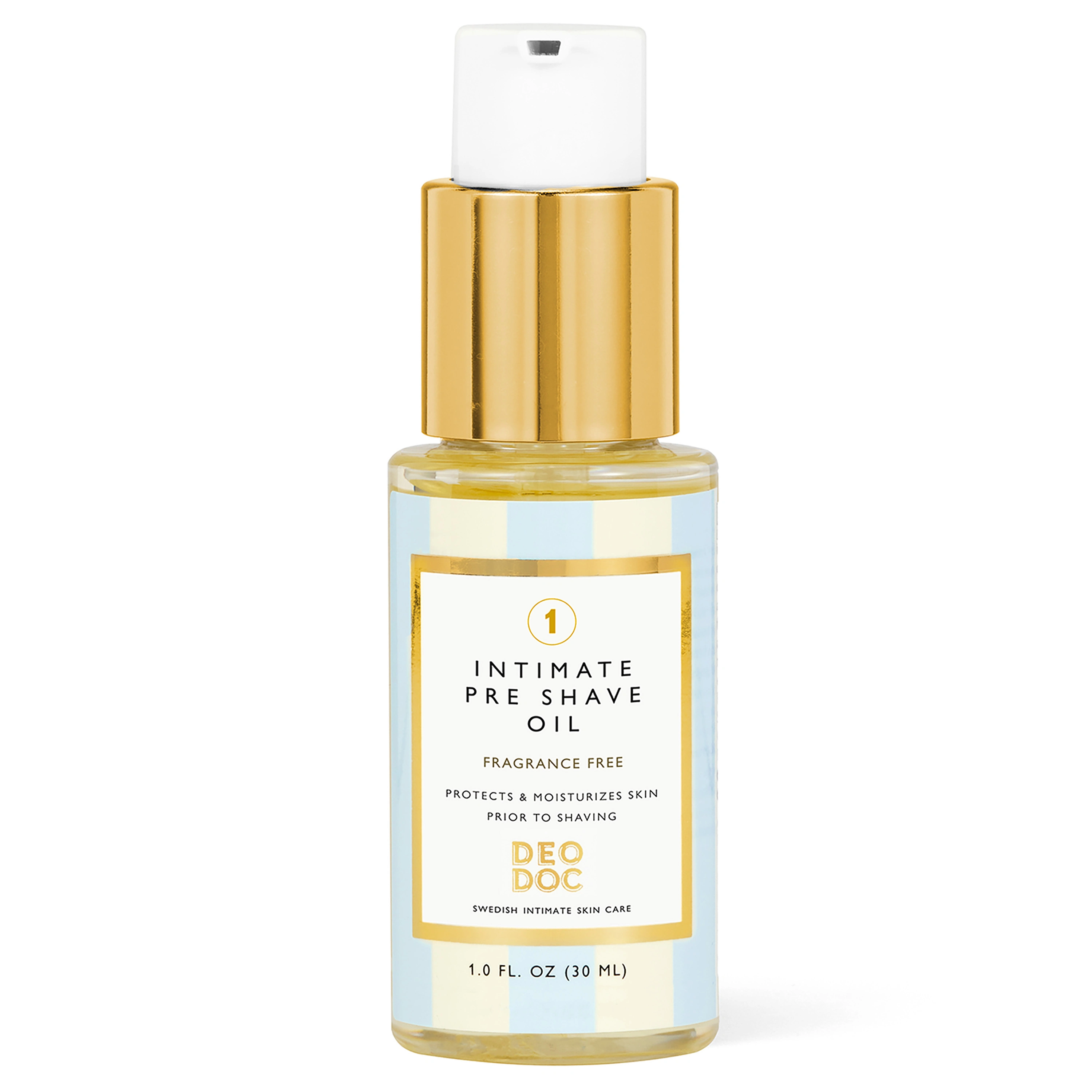 DeoDoc Pre Shave Intimate Oil Fragrance Free 30 ml - Rakgel & aftershave för intimrakning