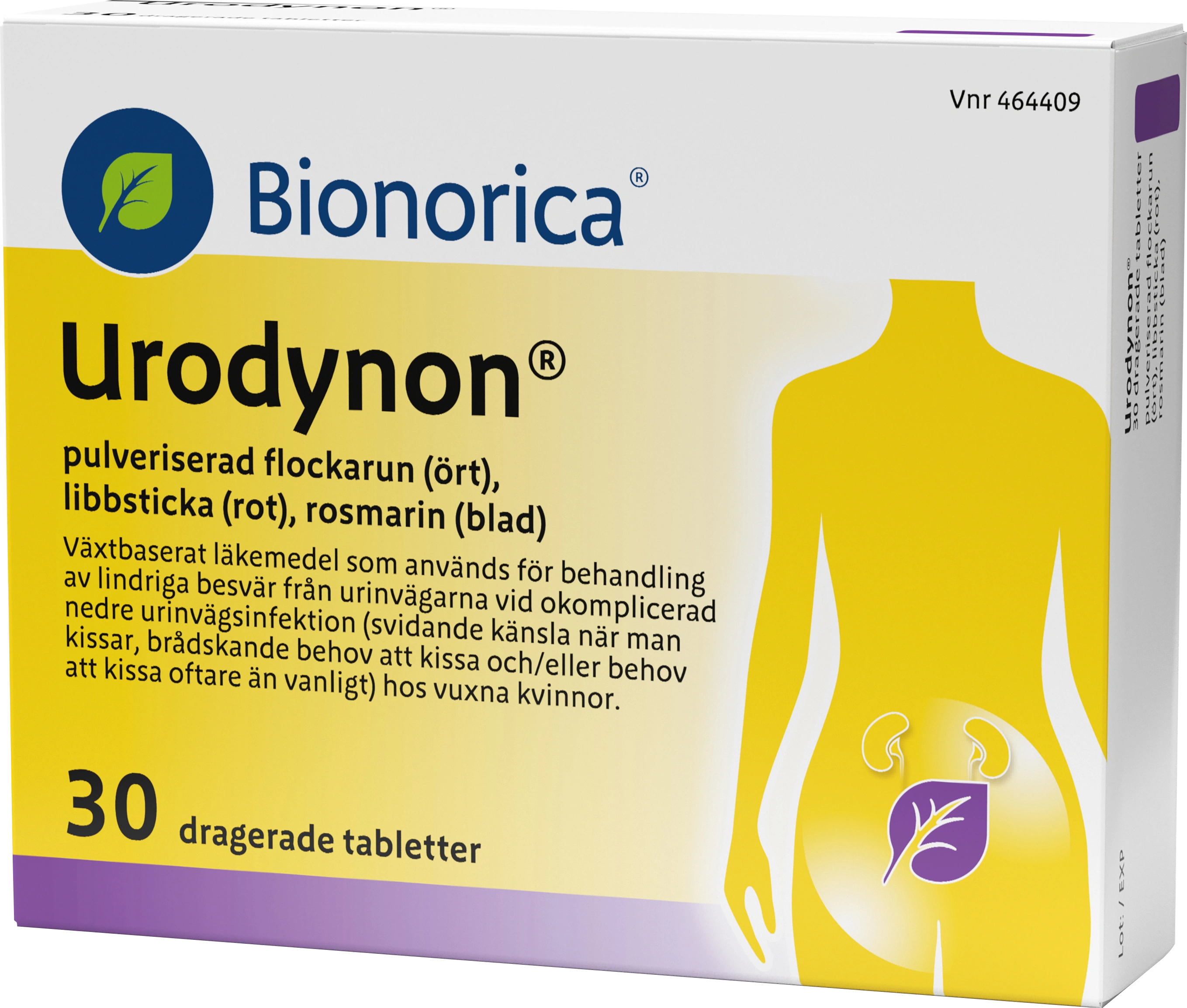 Urodynon Dragerad Tablett 30 st - Urinvägsinfektion