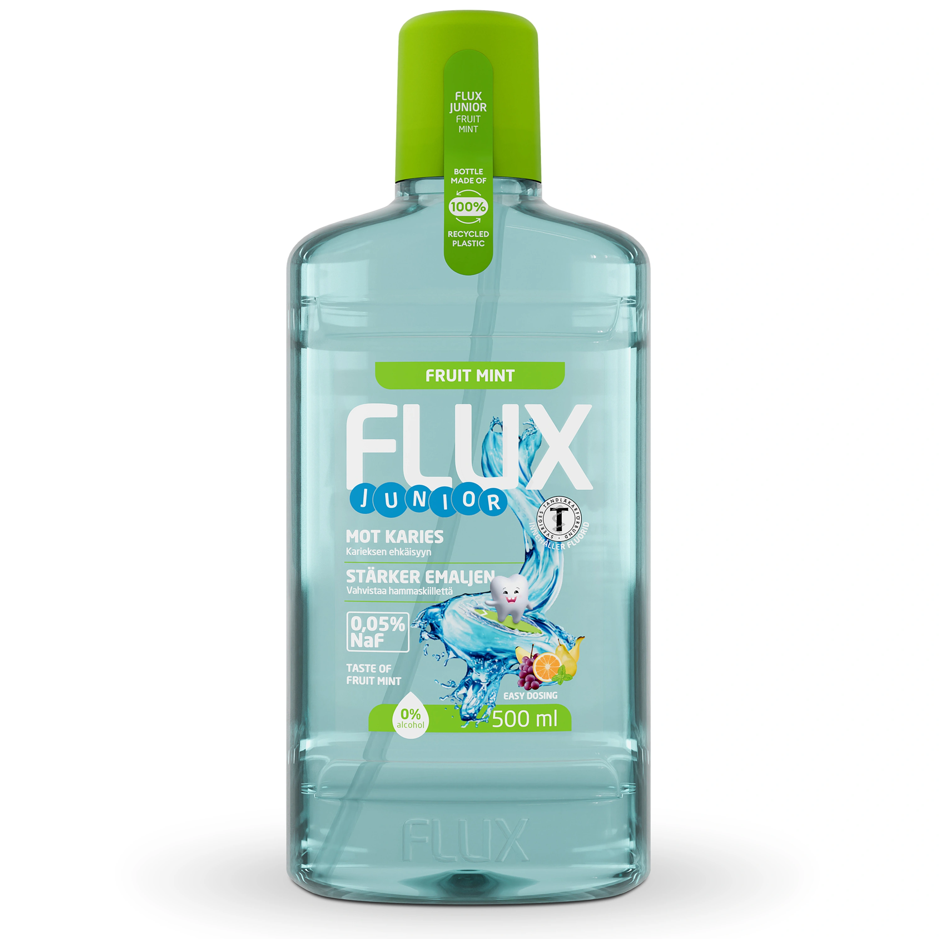 Flux Junior Fruit mint 500 ml - Munskölj för barn