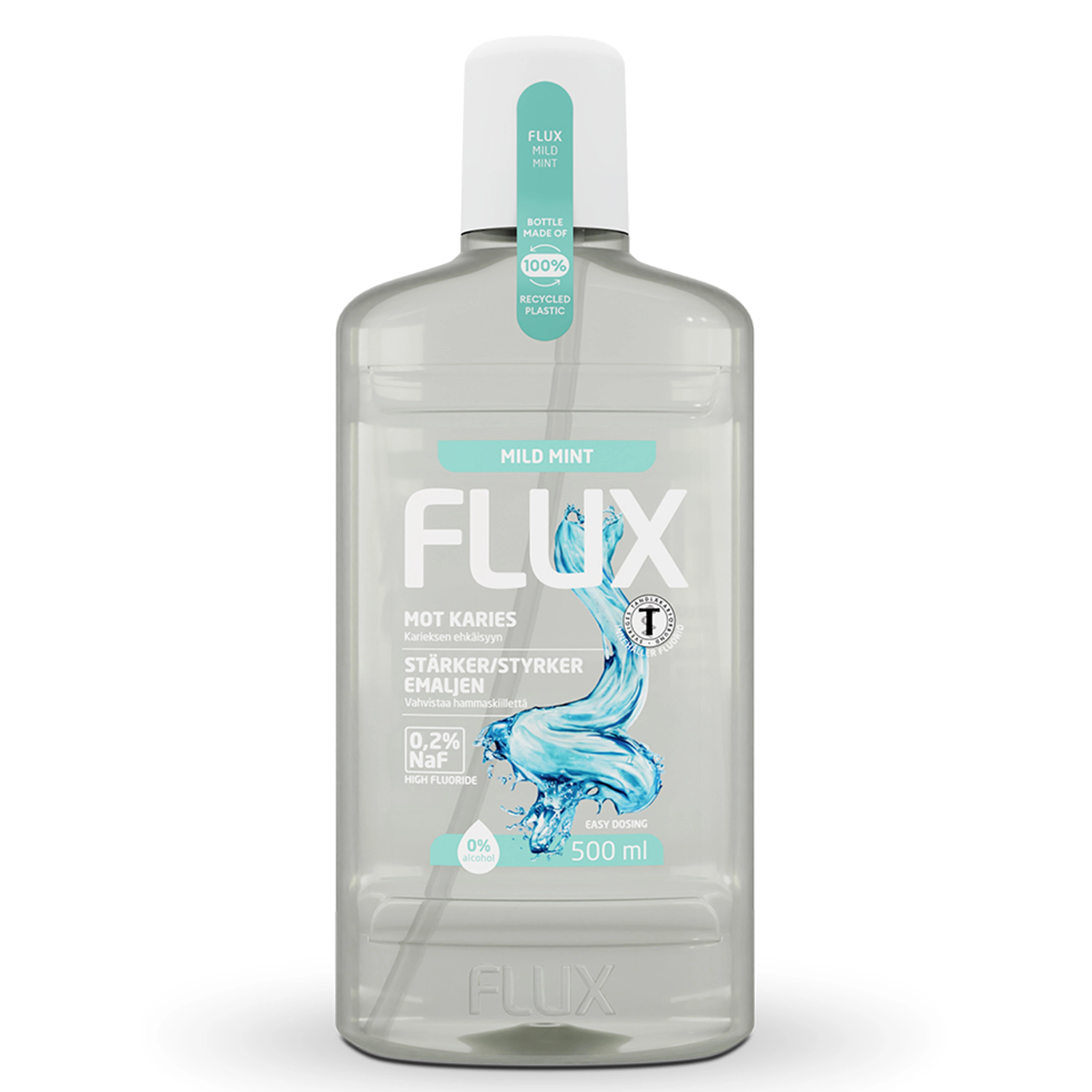 Flux Mild Mint 500ml - Kariesförebyggande
