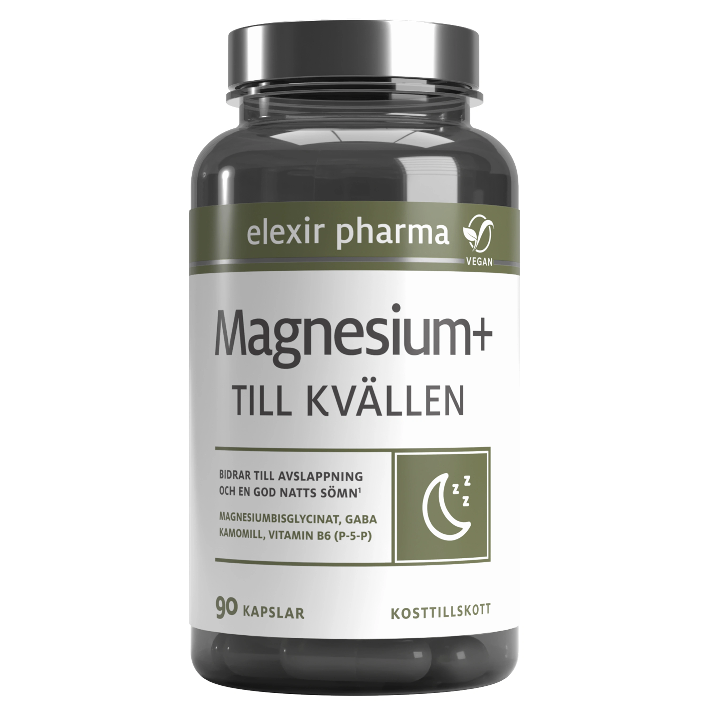 Elexir Magnesium+ Till kvällen 90 kapslar - Magnesium