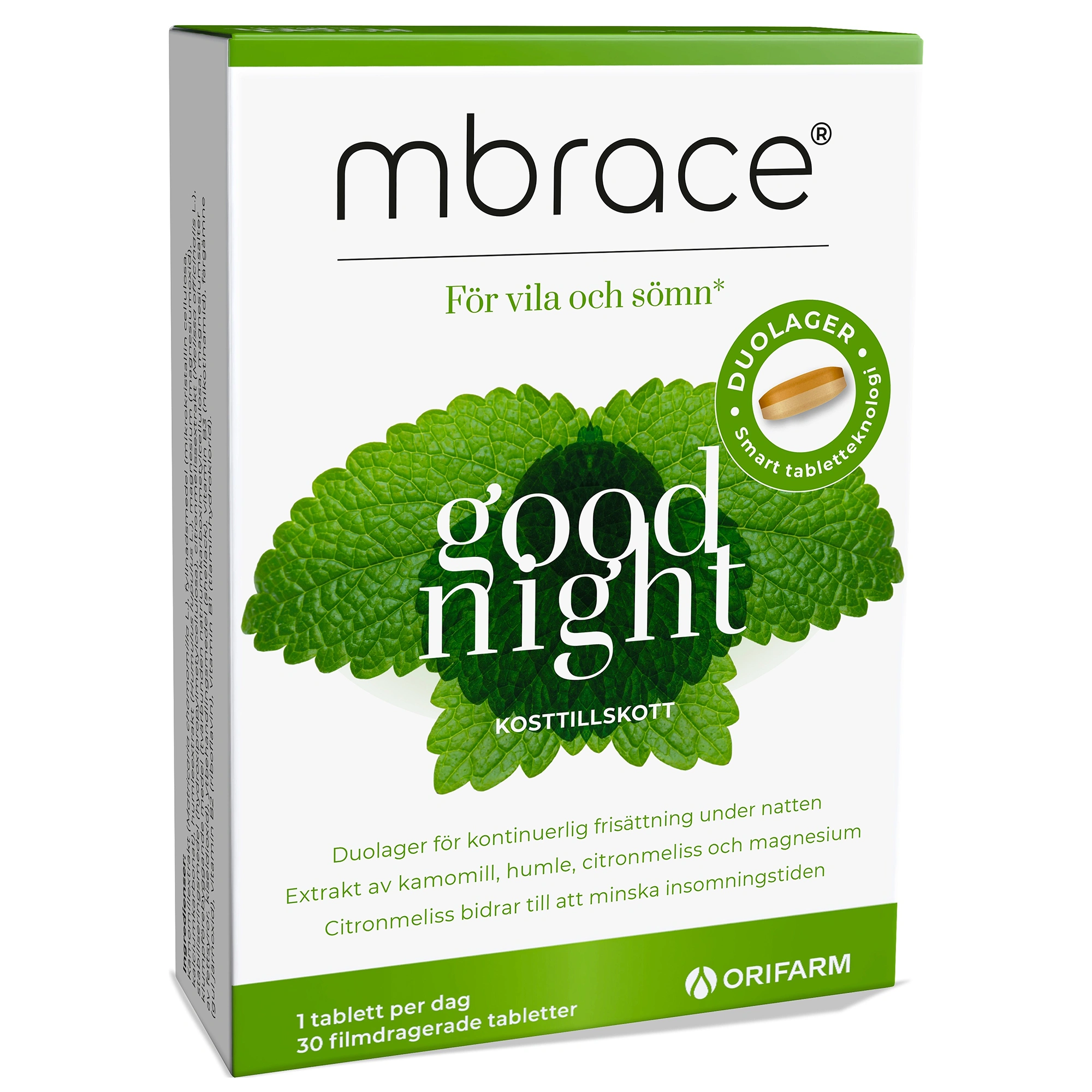 Mbrace Good Night 30 tabletter - Kosttillskott sömn