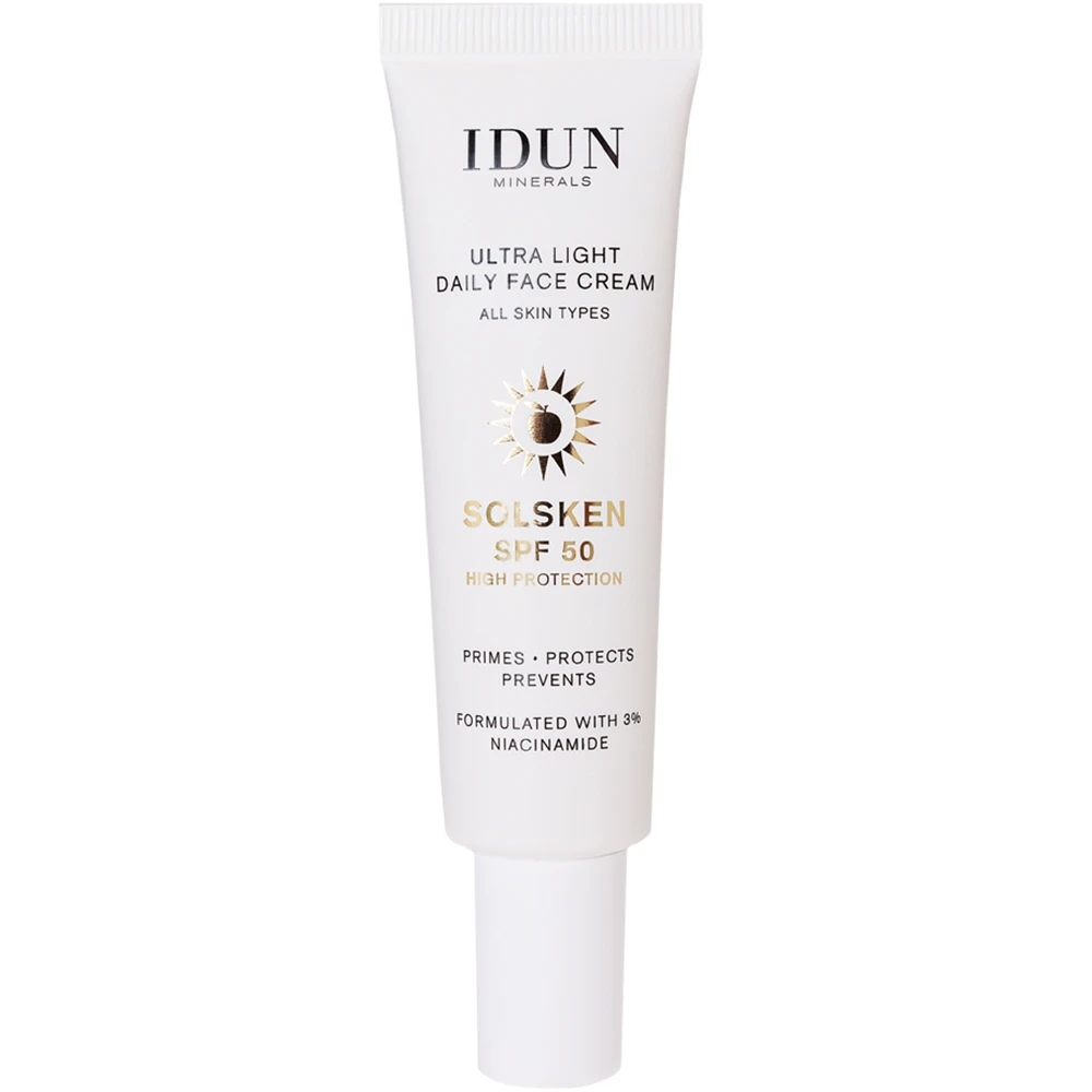 IDUN Minerals Solsken SPF50 Primer & Face Cream 30 ml - Ansiktskräm - dagkräm