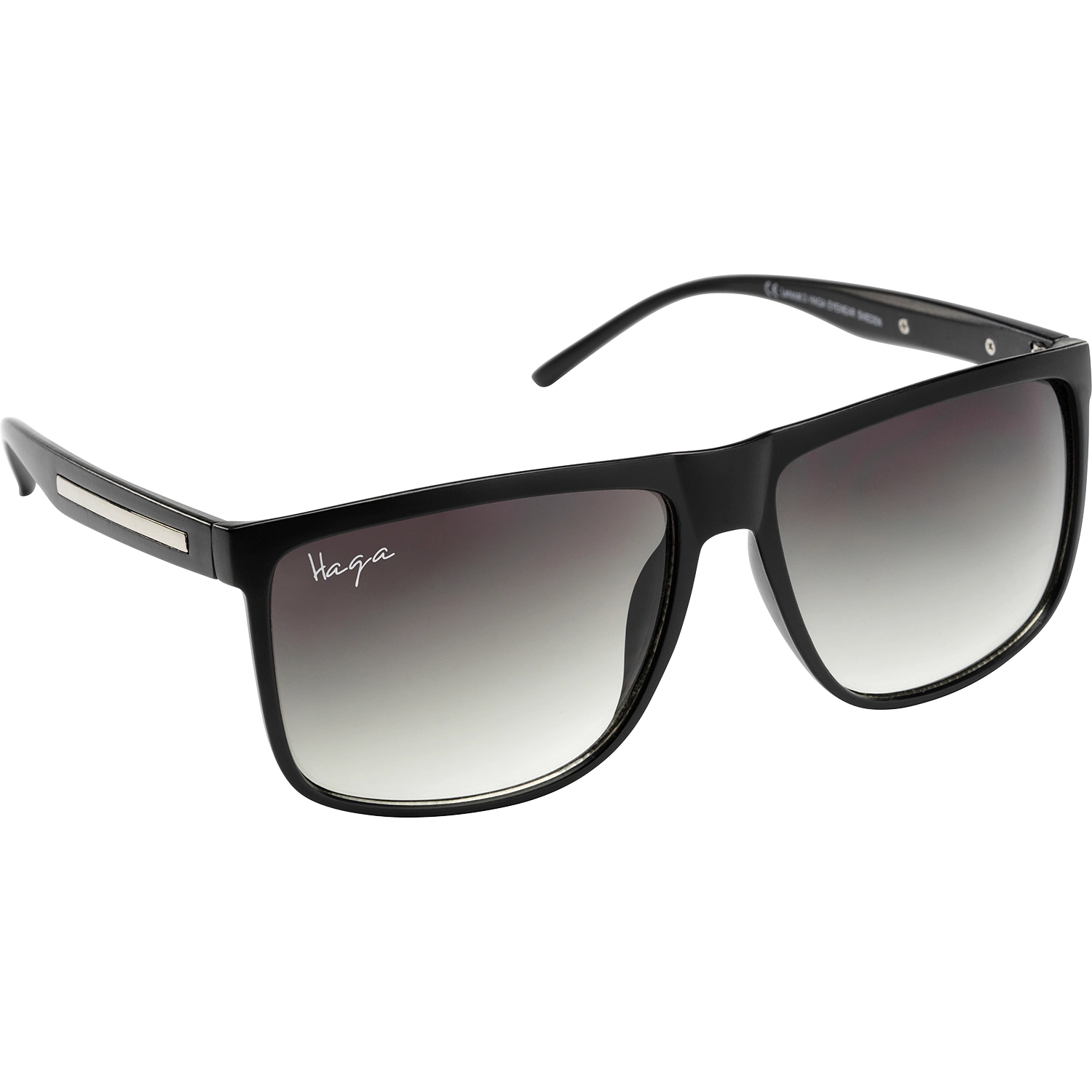 Haga Eyewear Boston Matt Black Green Gradient lens - Solglasögon