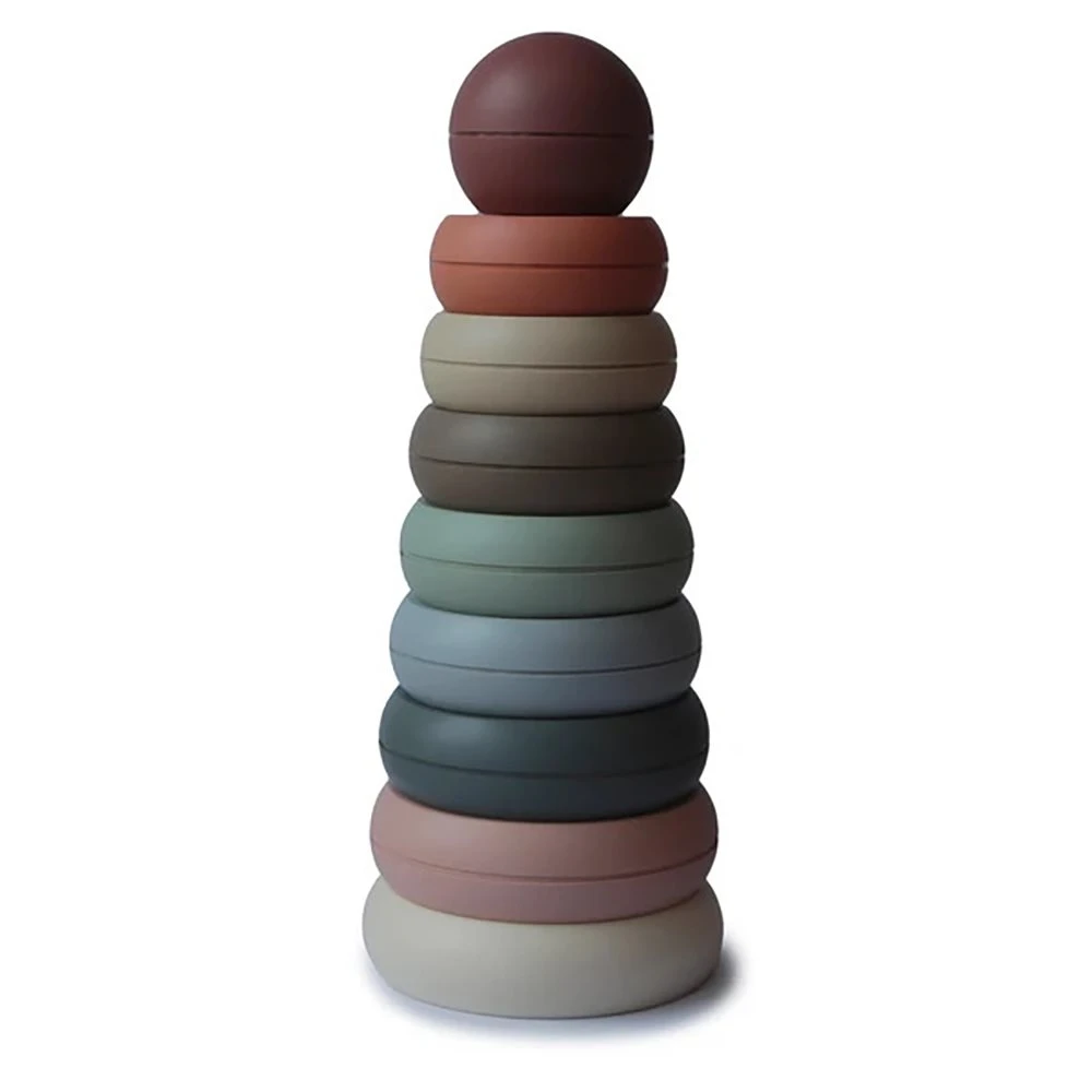 Mushie Ringtower Original Stackning Toy - Gosedjur & leksaker