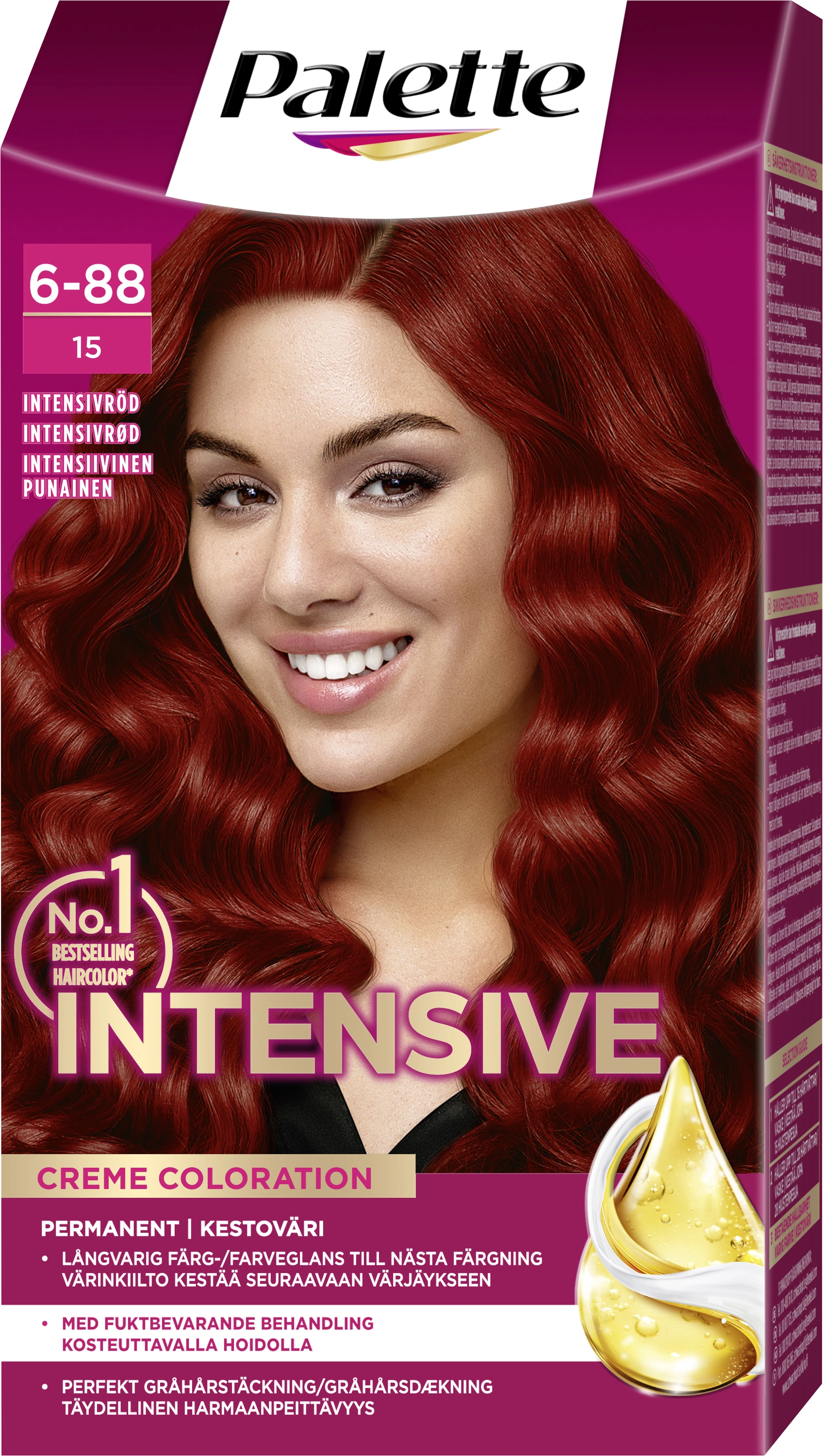 Palette Intensive Creme Coloration 6-88 Intensivröd