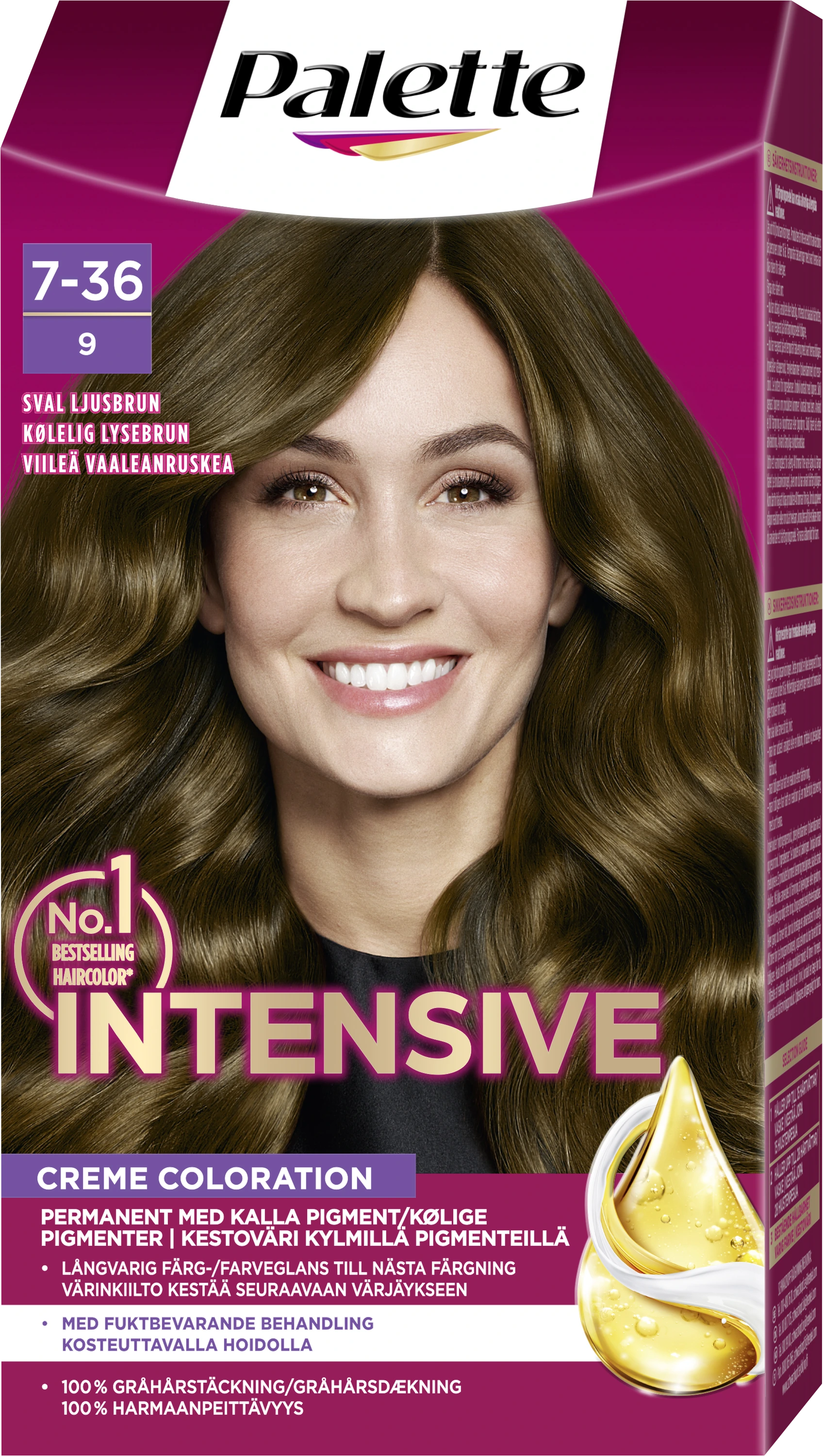 Palette Intensive Creme Coloration 7-36 Sval Ljusbrun | Apotek Hjärtat