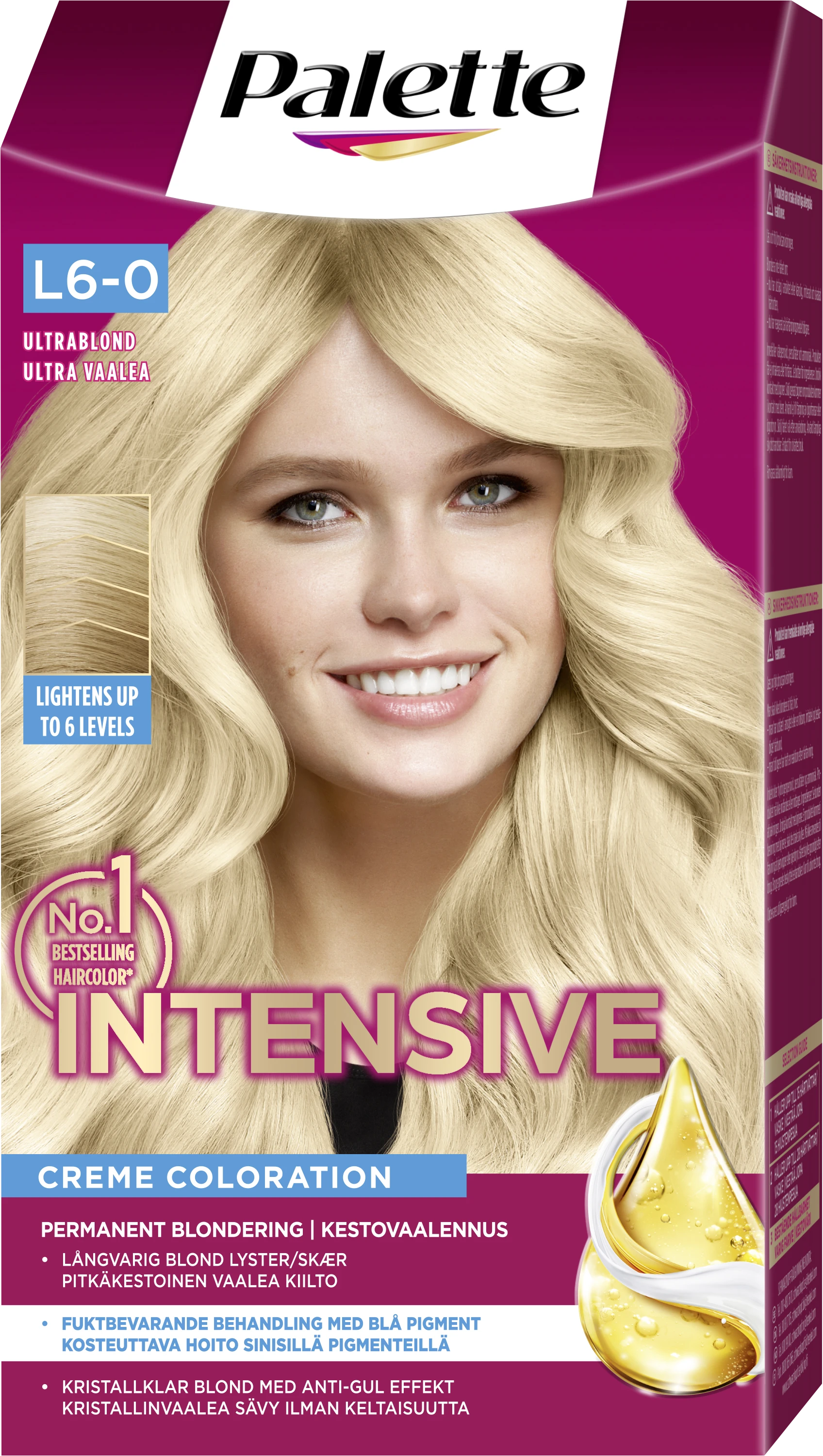 Palette Intensive Creme Coloration L6-0 Ultra Blond - Hårfärg