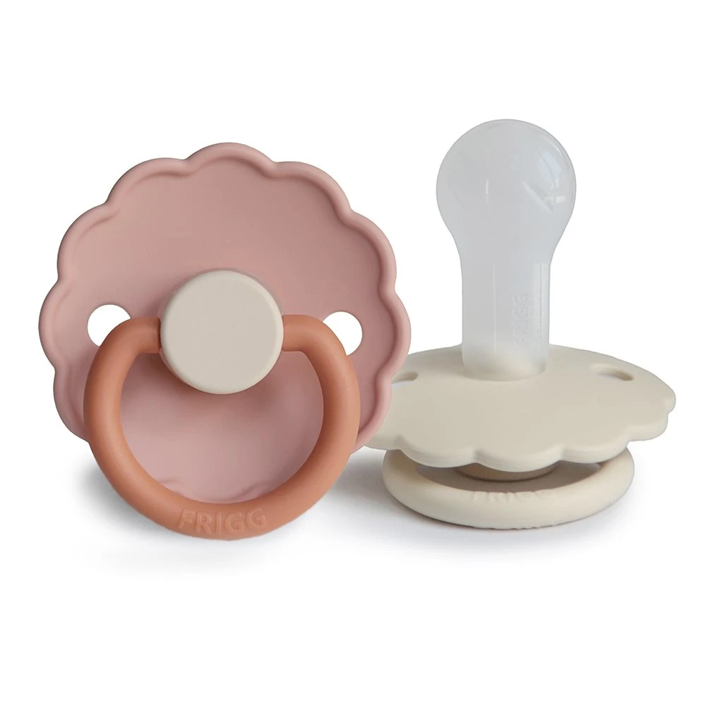 FRIGG Daisy Silicone 2-Pack Biscuit/Cream Size 2 - Nappar