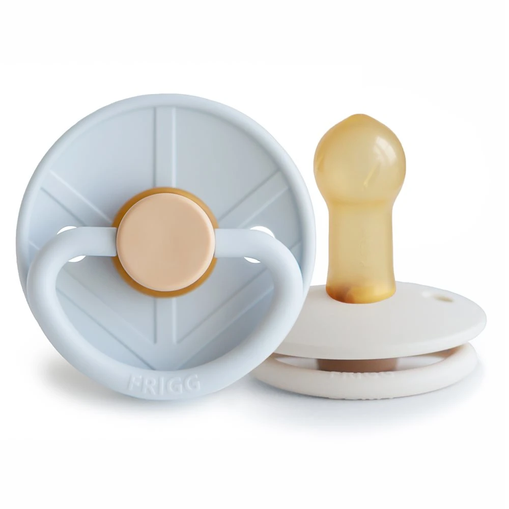 FRIGG Little Viking Latex 2-Pack Powder Blue/Cream Size 2 - Nappar